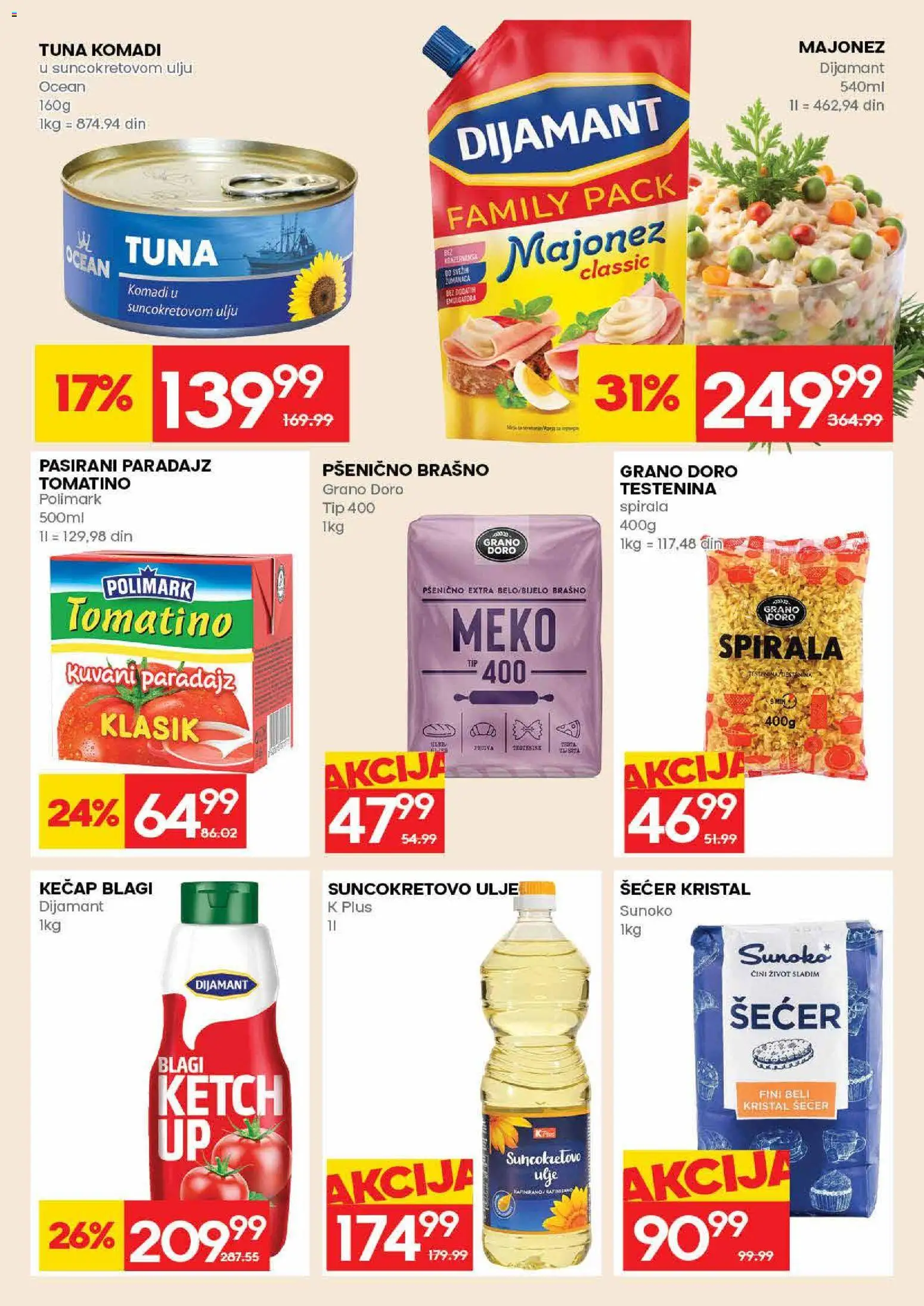 Roda katalog - važi od 09.04.2026 | Strana: 18 | Proizvode: Šećer kristal, Kečap, Pasirani paradajz, Pšenično brašno