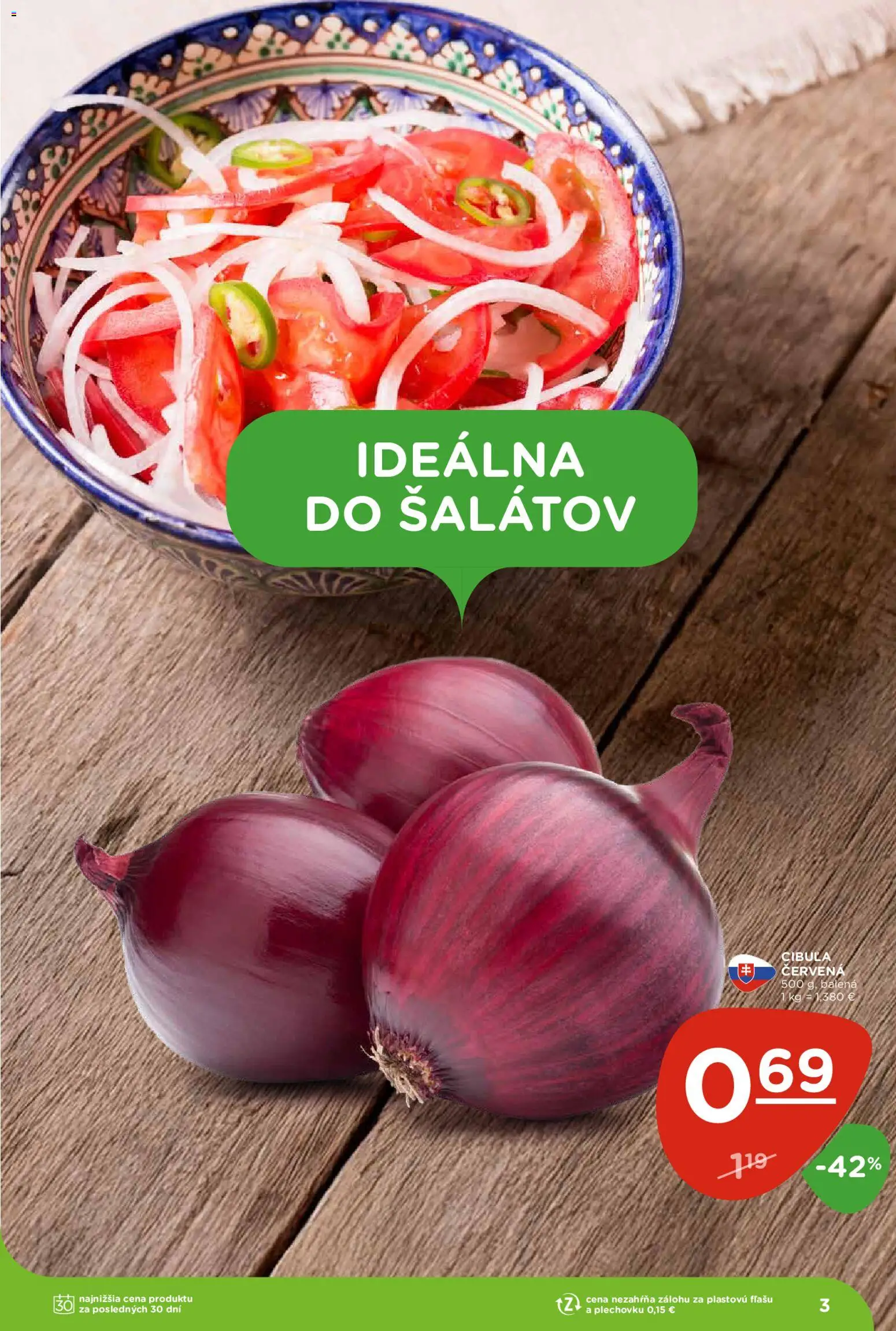 Nové Terno akcie – leták je platný od 19.02.2026 | Strana: 3 | Produkty: Cibuľa