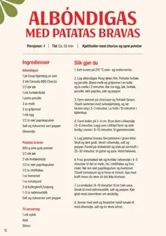 Forhåndsvisning av Coop Extra Middagsdisken SPANIA gyldig fra 13.04.2026 | Side: 12