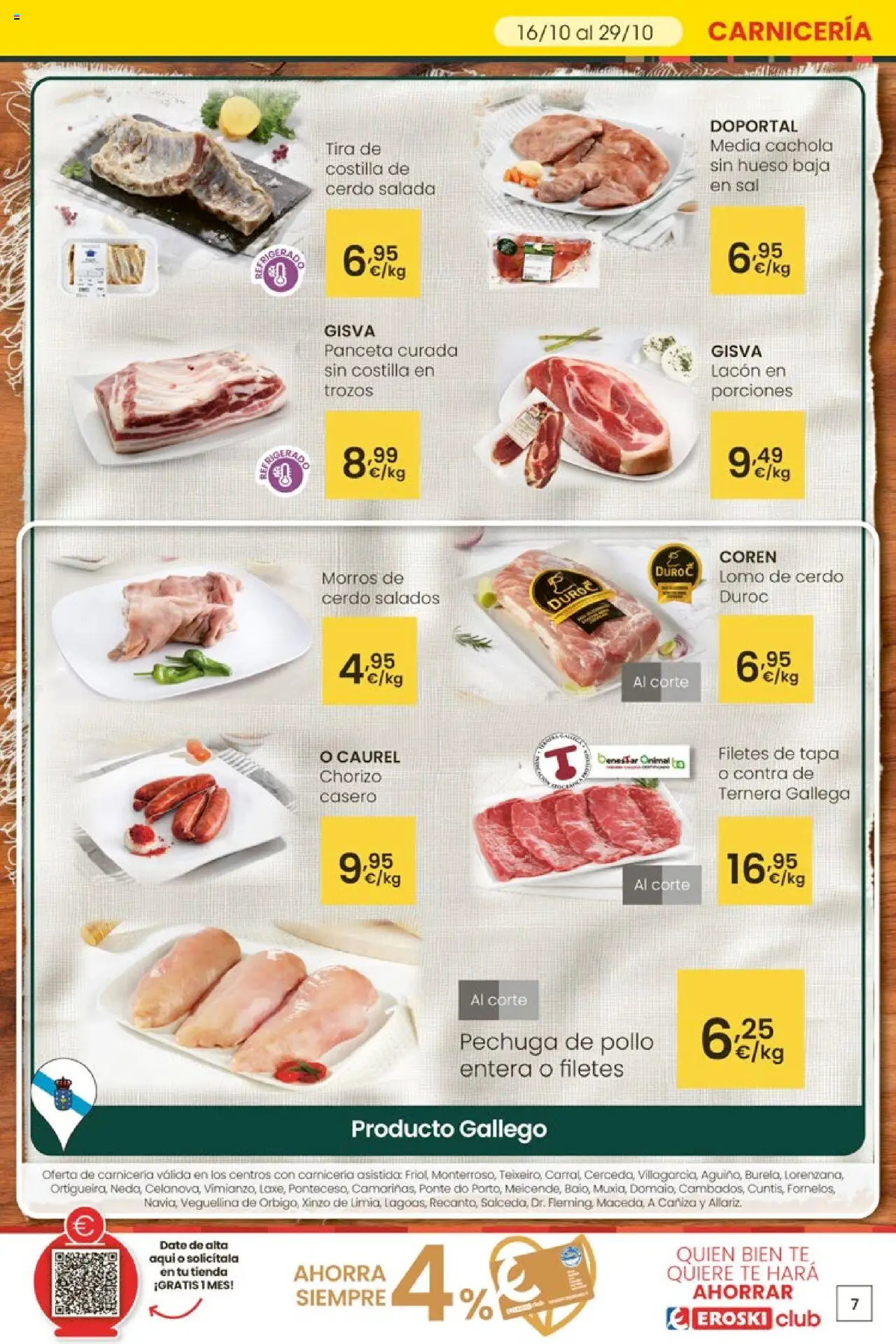 Eroski - Ofertón │ válido desde el 16.10.2025 | Página: 7 | Productos: Ηλεκτρικός φούρνος, Cerdo, Té