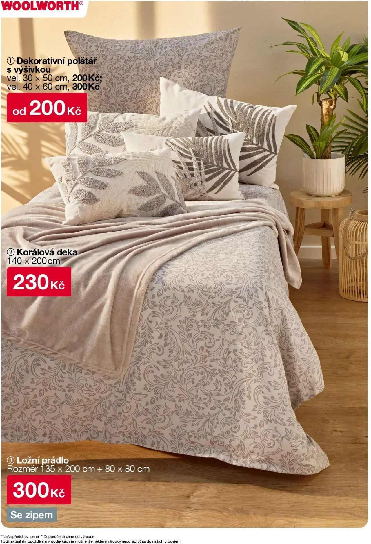 Woolworth leták od 08.08.2025 - akční nabídka | Strana: 7 | Produkty: Deka, Polštář