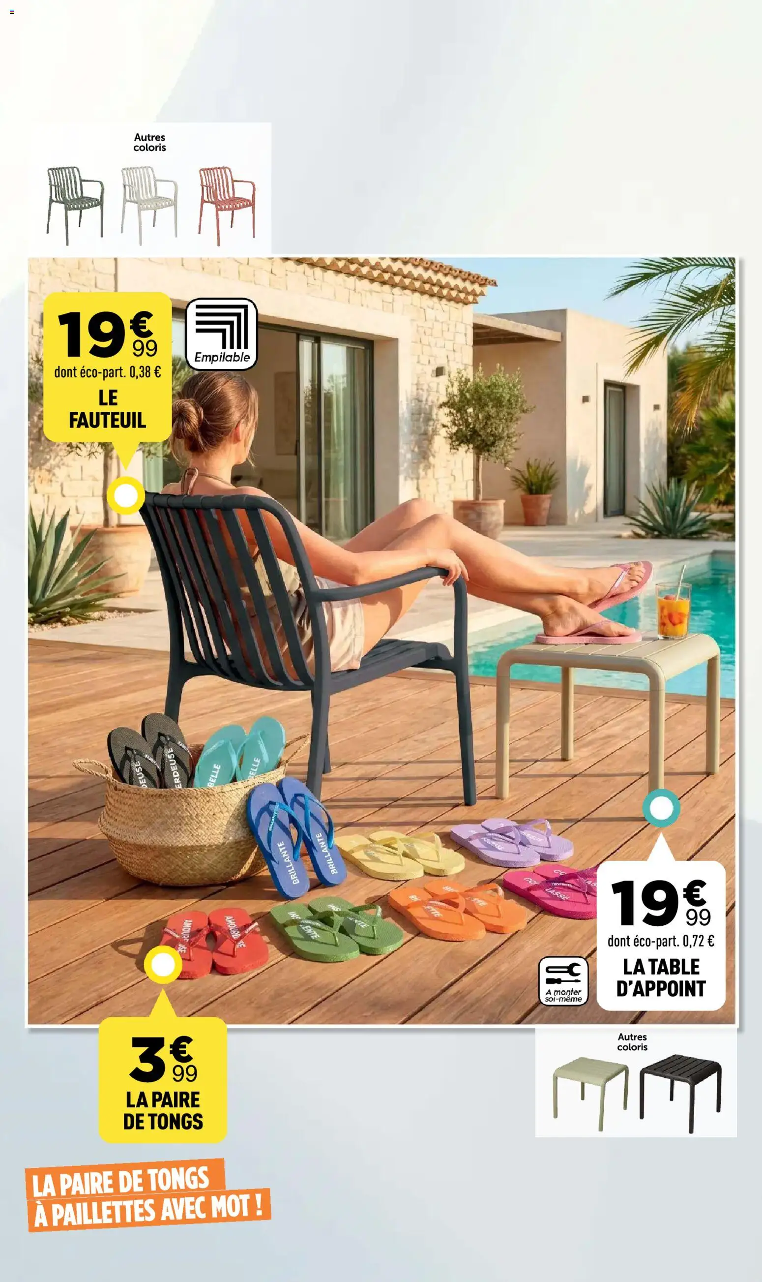 {H1} | Page: 46 | Produits: Fauteuil, Table, Tongs