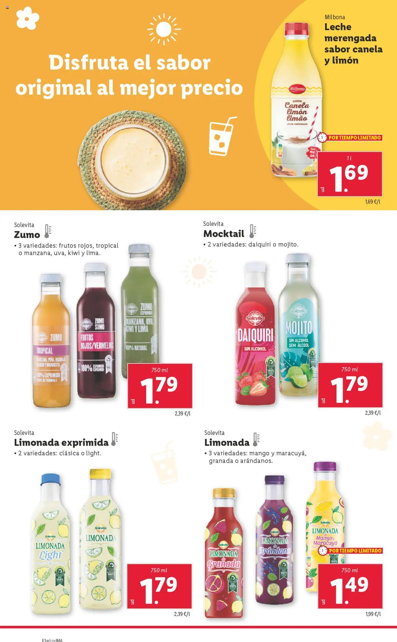 Lidl catálogo MAD │ válido desde el 09.06.2025 | Página: 26 | Productos: Leche, Ροζ πιπέρι, Limonada, Ρούτερ