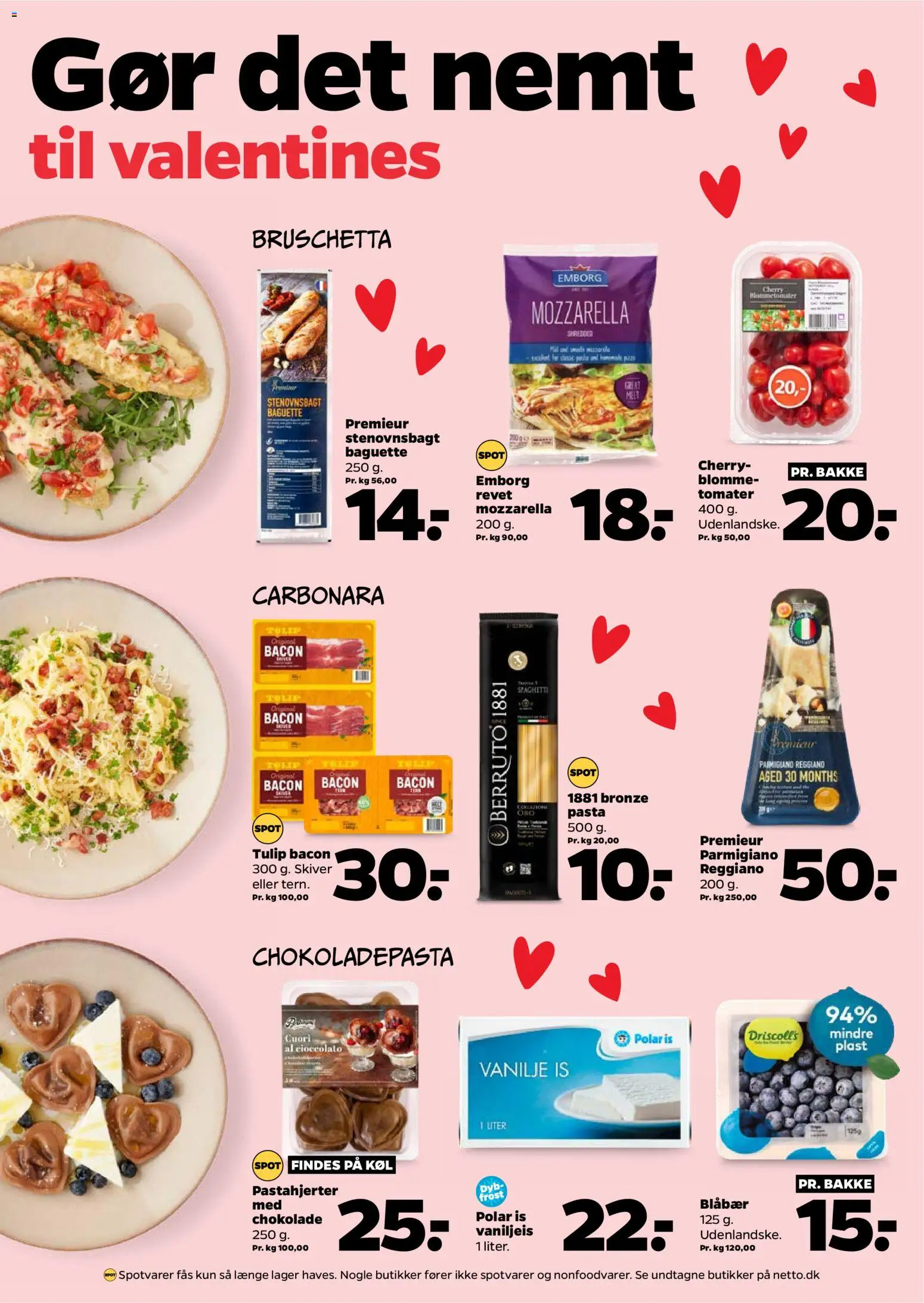 Netto tilbudsavis – gyldig fra 07.02.2026 | Side: 10 | Produkter: Spaghetti, Pasta, Vanilje, Mozzarella