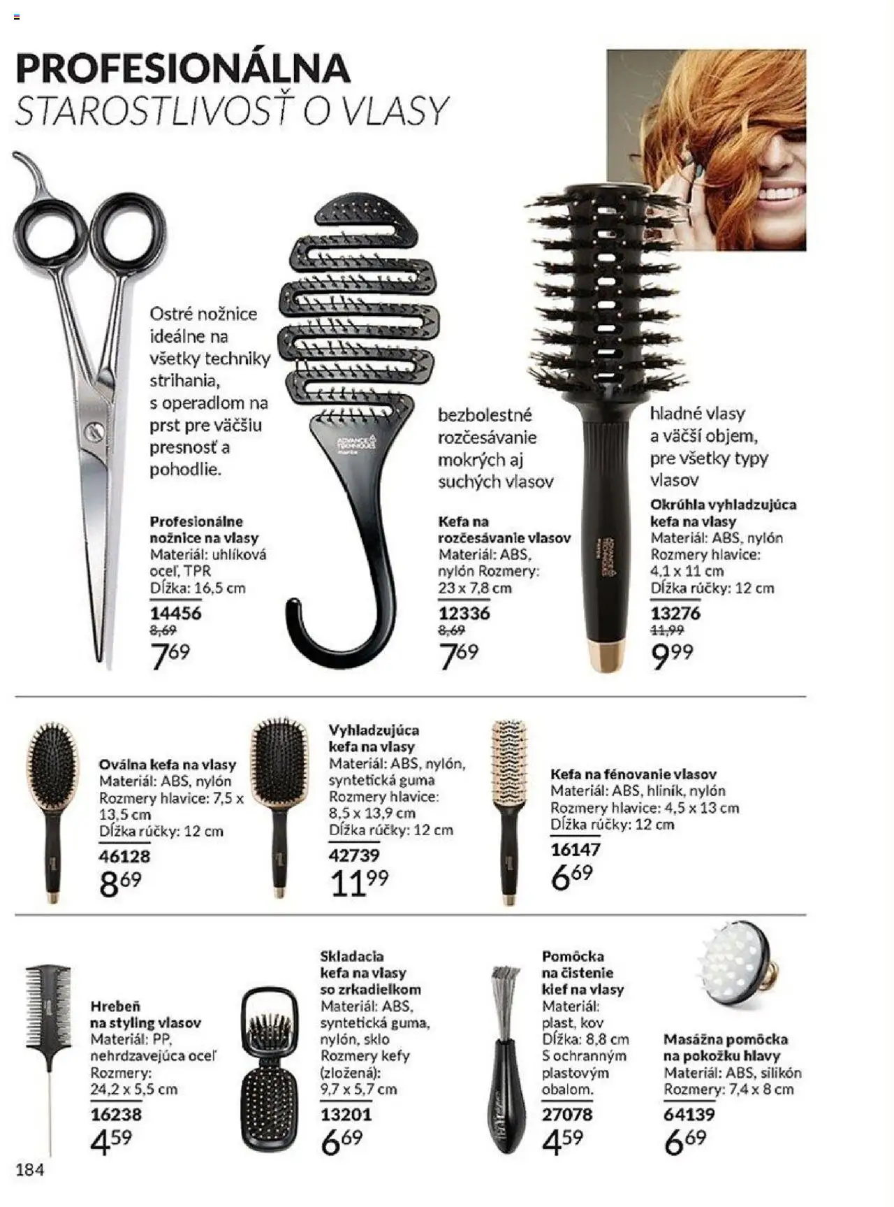 Nové Avon akcie – leták je platný od 01.10.2025 | Strana: 184 | Produkty: Hrebeň, Kefa