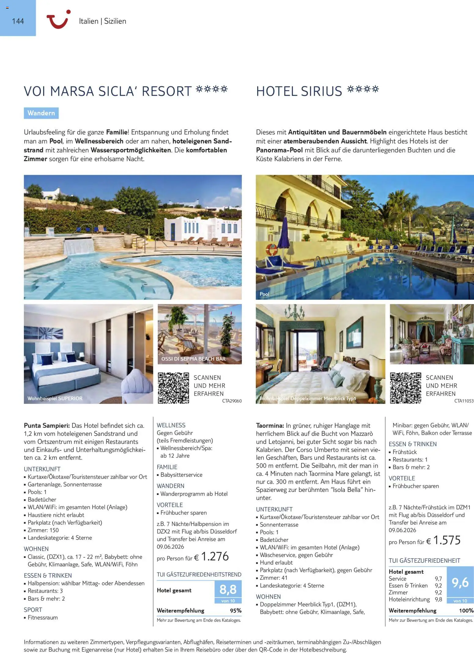 Aida  Südeuropa & Nordafrika 2026/27 – gültig ab 01.01.2026 | Seite: 144 | Produkte: Babybett, Föhn