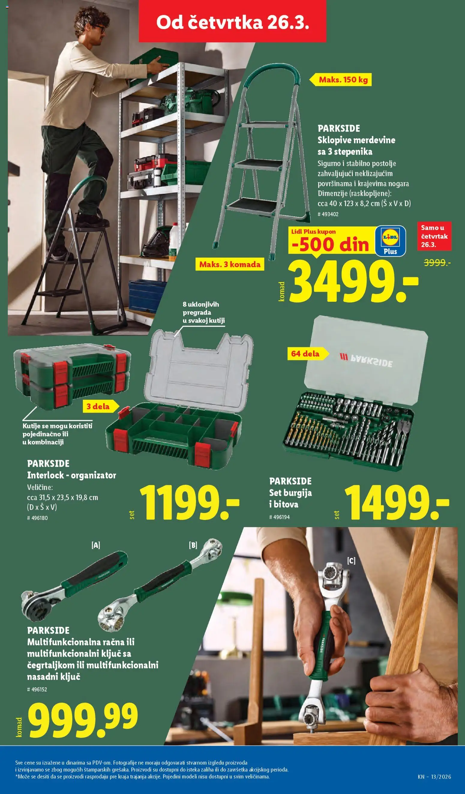 Lidl katalog - važi od 26.03.2026 | Strana: 63 | Proizvode: Parkside, Merdevine