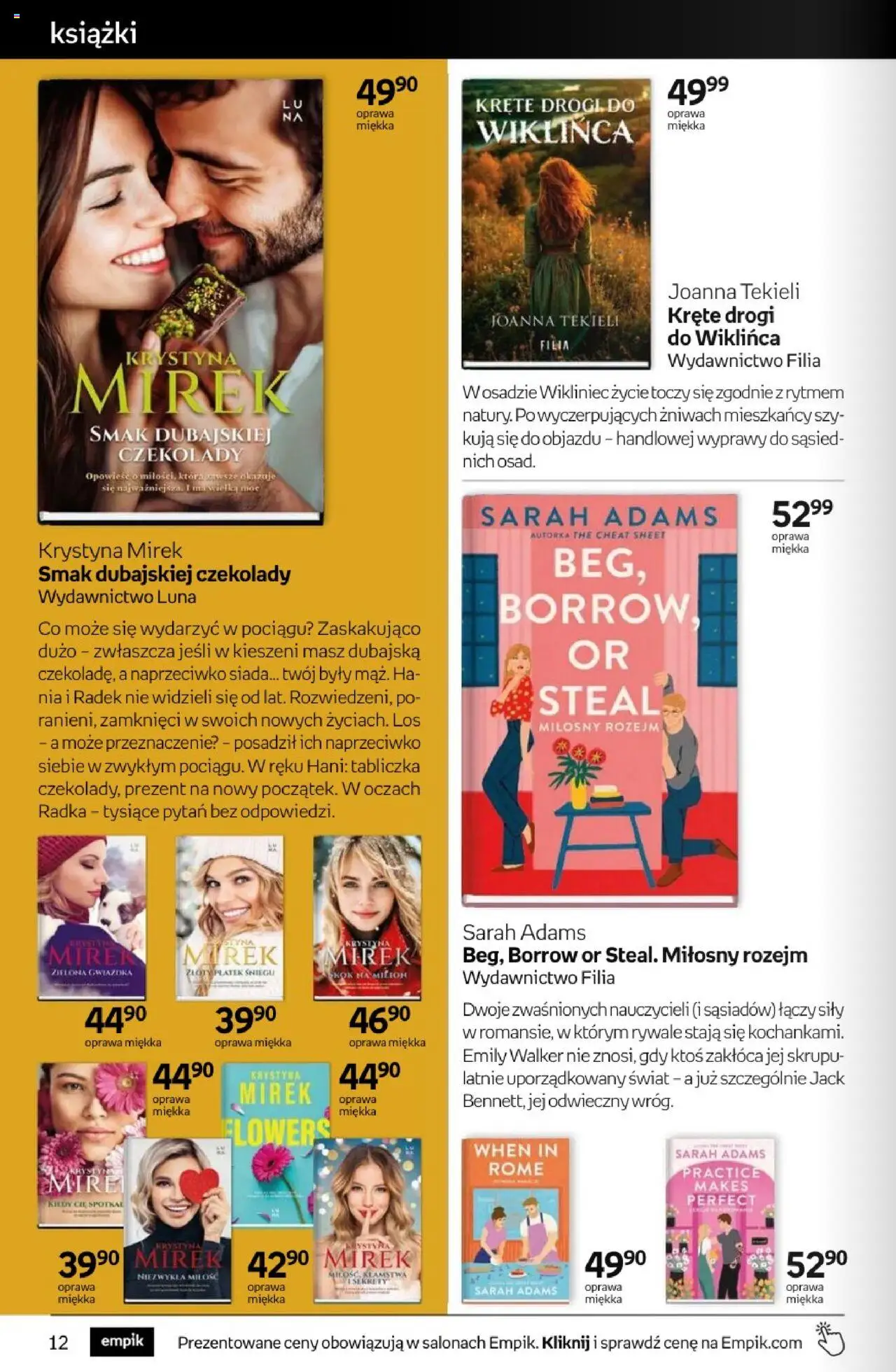 Empik promocje - Tom kultury Książki od 13.08.2025 | Strona: 12 | Produkty: Czekolady, Książki
