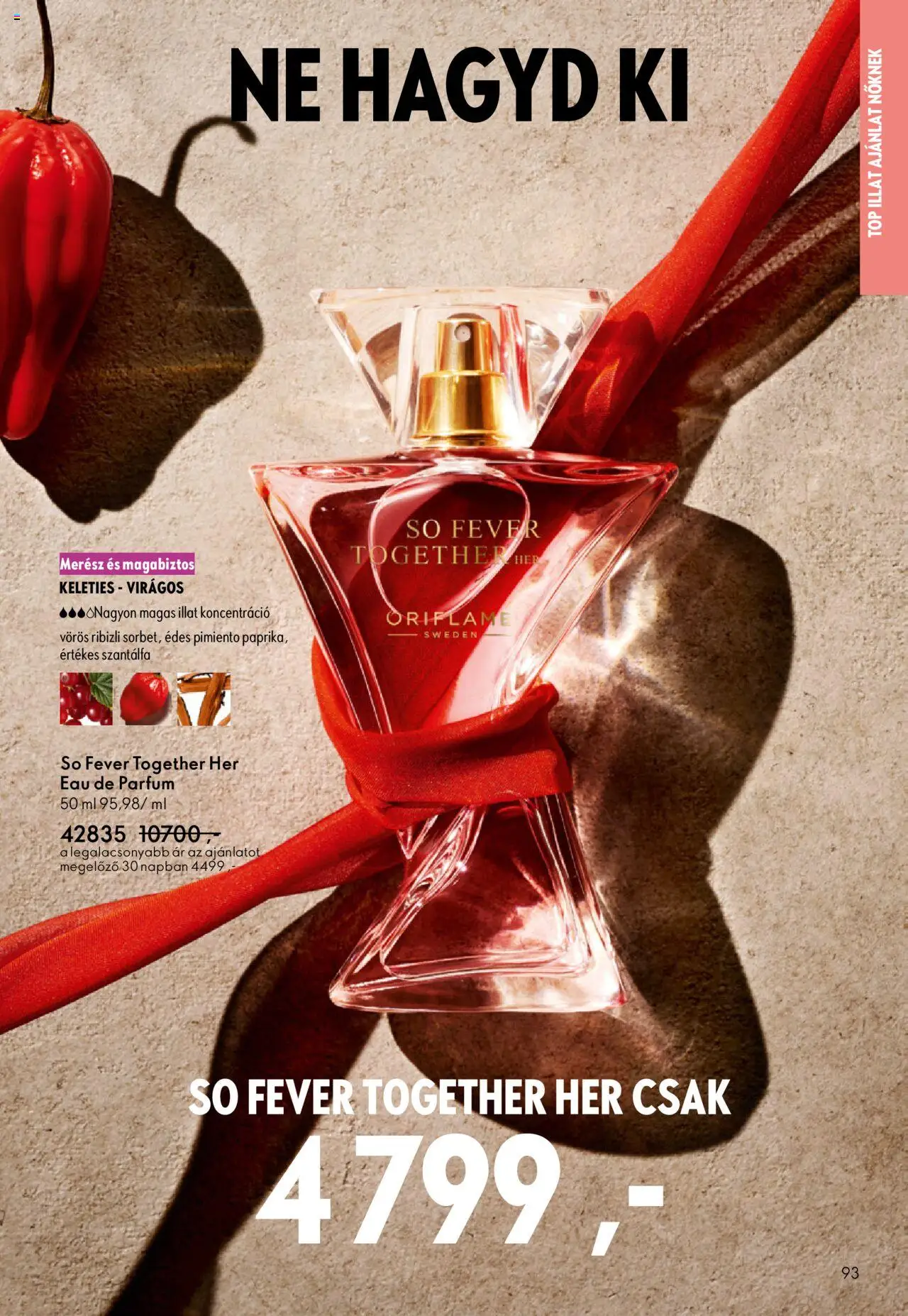 Oriflame akciós ujság - amely érvényes a következő dátumtól: 07.09.2025 | Oldal: 93 | Termékek: Parfüm, Só