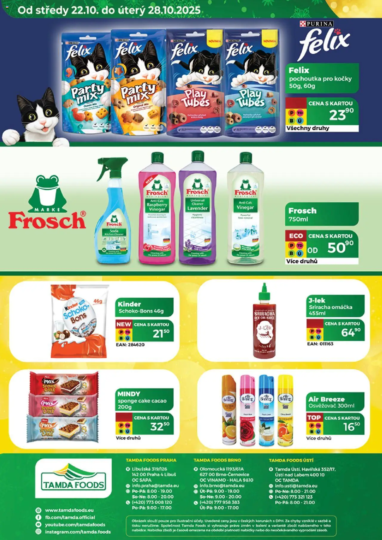 Tamda Foods leták od 22.10.2025 | Strana: 52 | Produkty: Felix, Purina, Sriracha, Kinder