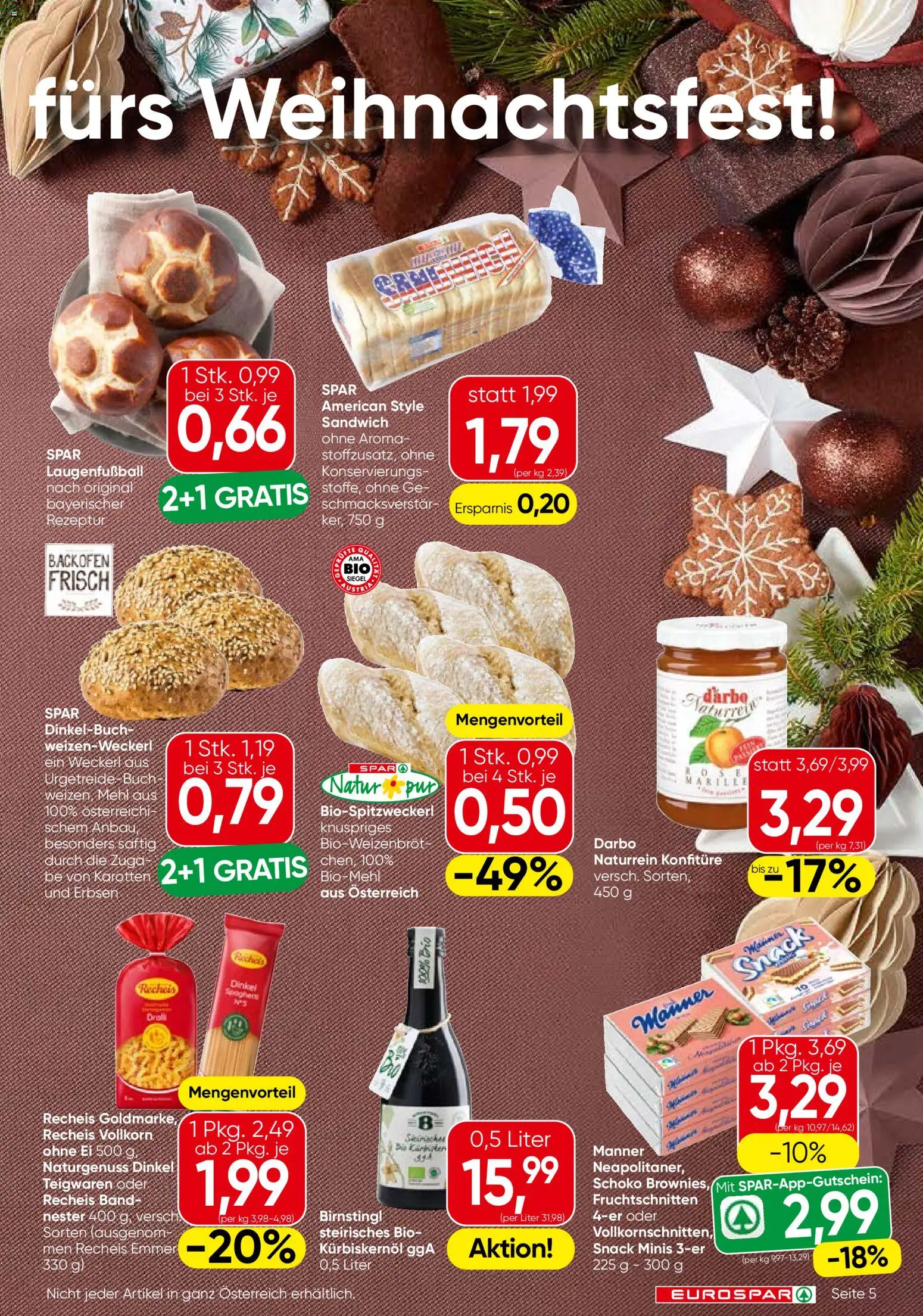 Eurospar Flugblatt gültig ab 04.12.2025 | Seite: 5 | Produkte: Wecker