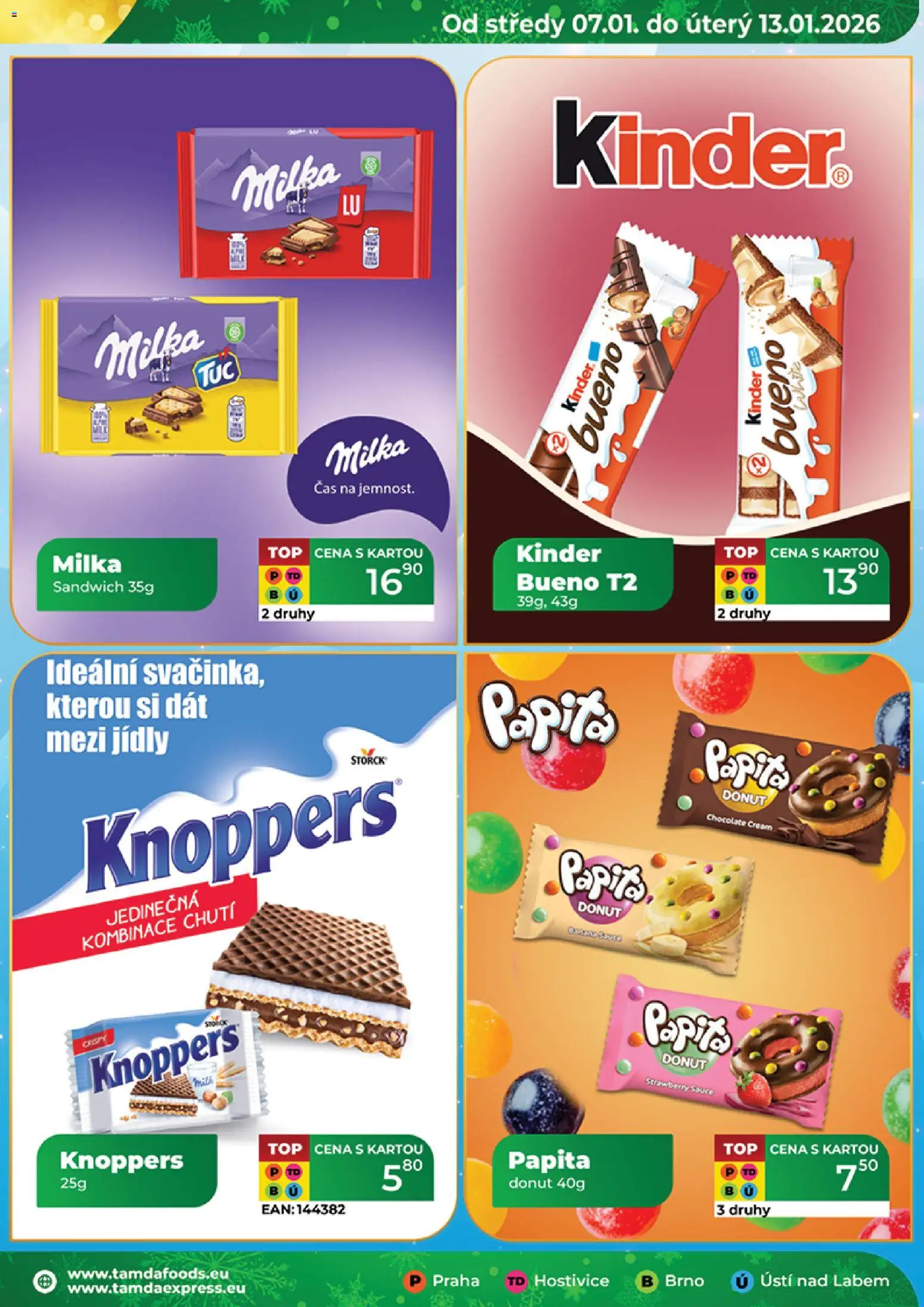 Tamda Foods leták od 07.01.2026 | Strana: 25 | Produkty: Donut, Milka, Knoppers, Kinder