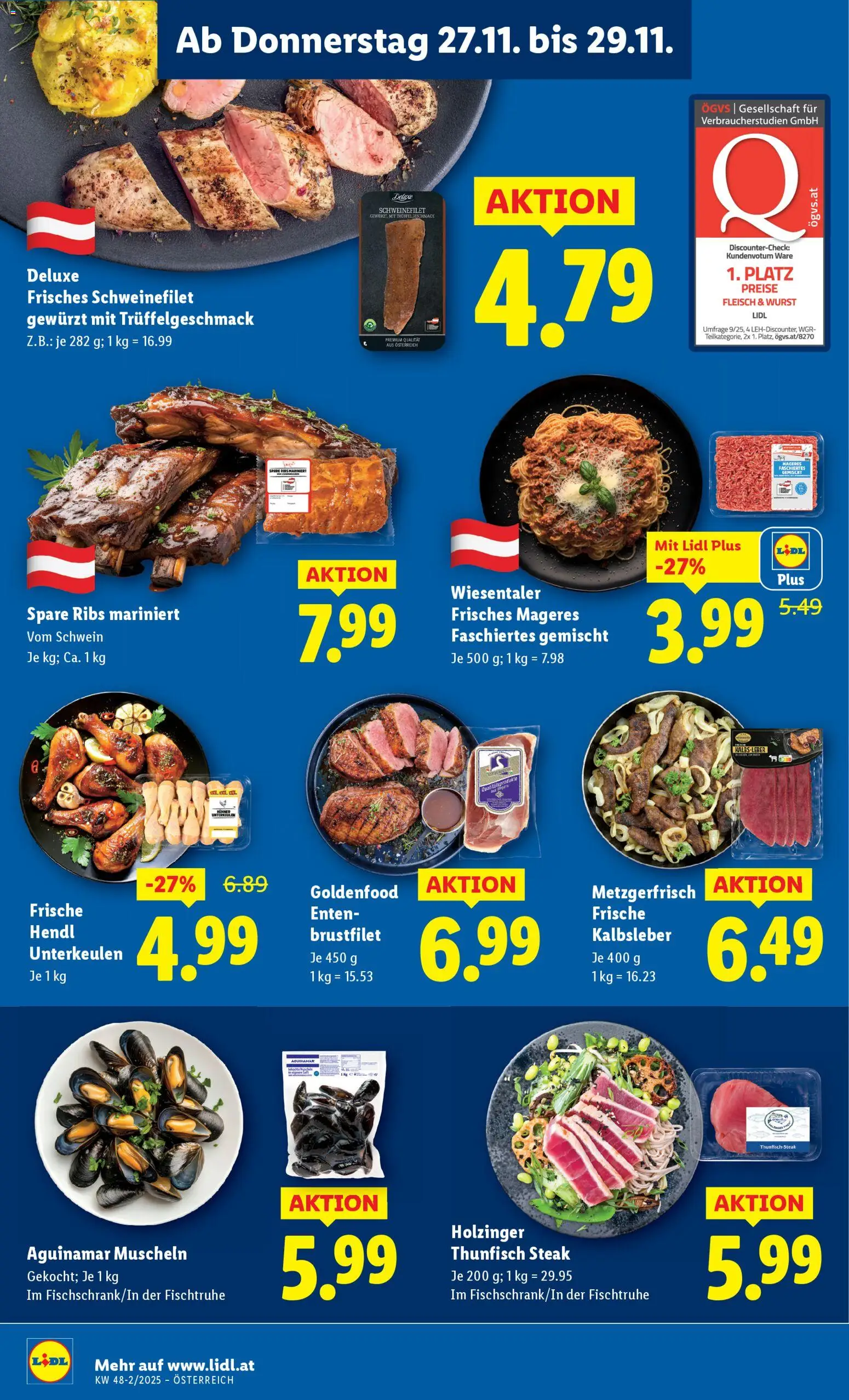 Lidl Flugblatt - Oberpullendorf, Güssing, Oberwart gültig ab 27.11.2025 | Seite: 6 | Produkte: Wurst, Saft
