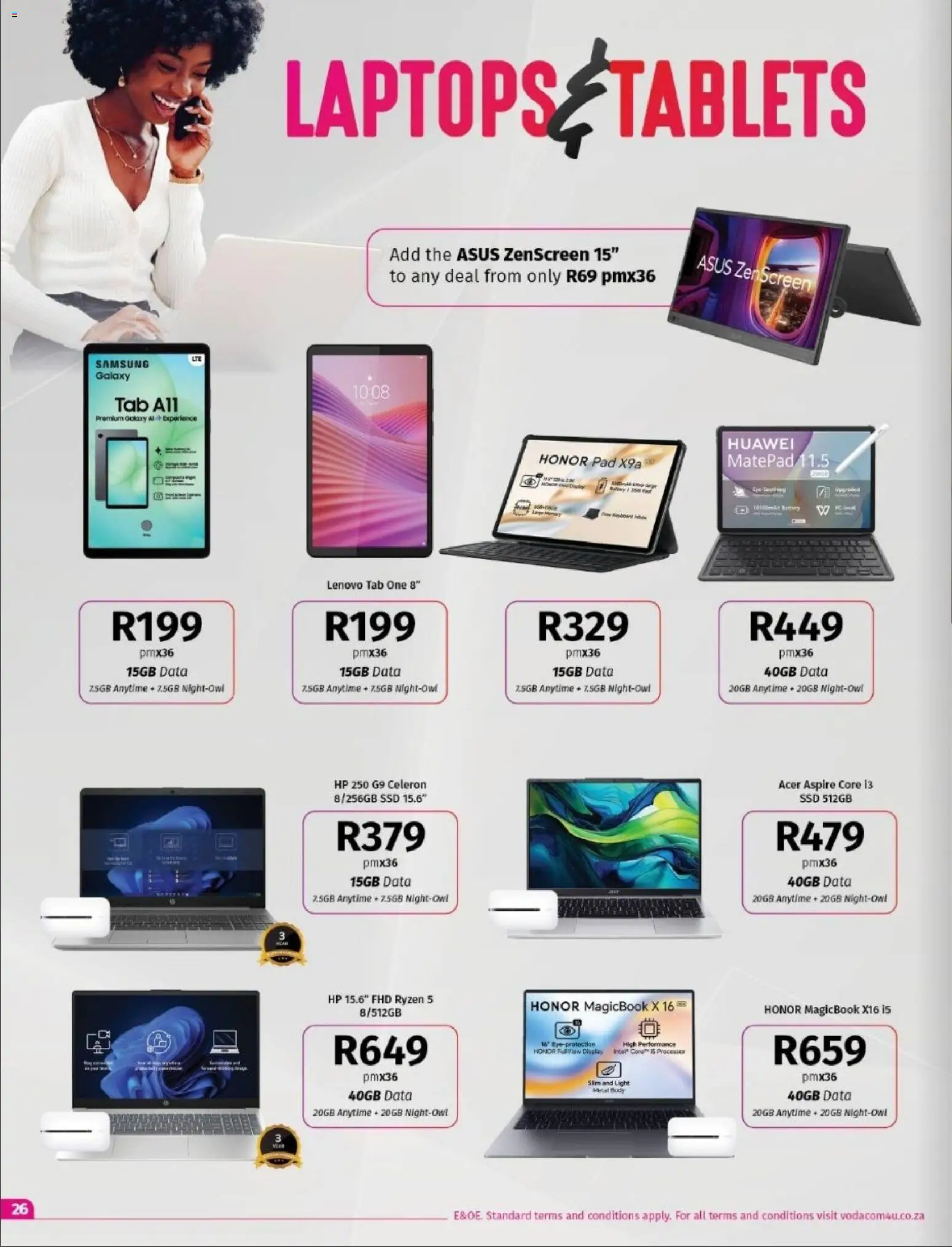 New Vodacom catalogue – valid from 02.04.2026 | Page: 26 | Products: Data, Sim, Light
