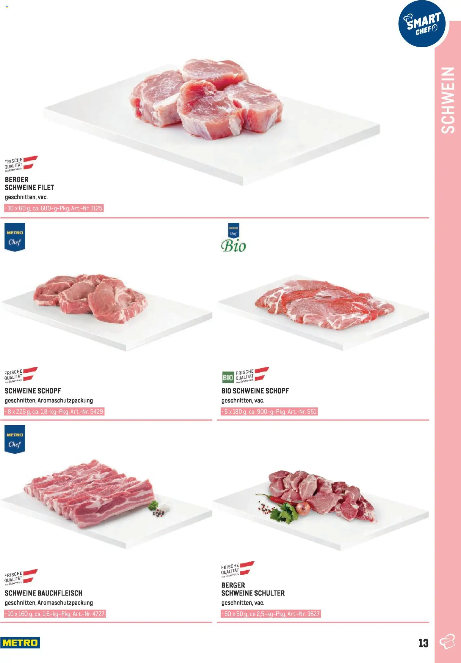 Metro angebote - Smart Chef Fleisch gültig ab 01.01.2026 | Seite: 13