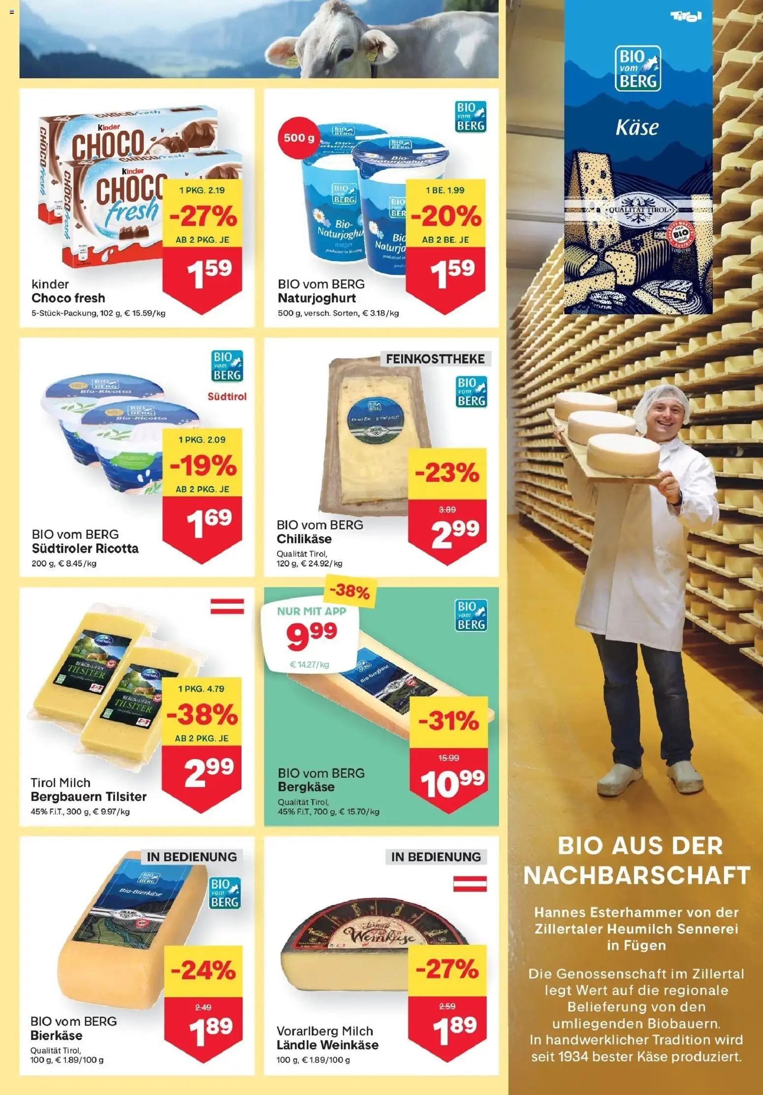 MPREIS Sillian gültig ab 22.01.2026 | Seite: 5 | Produkte: Milch, Käse