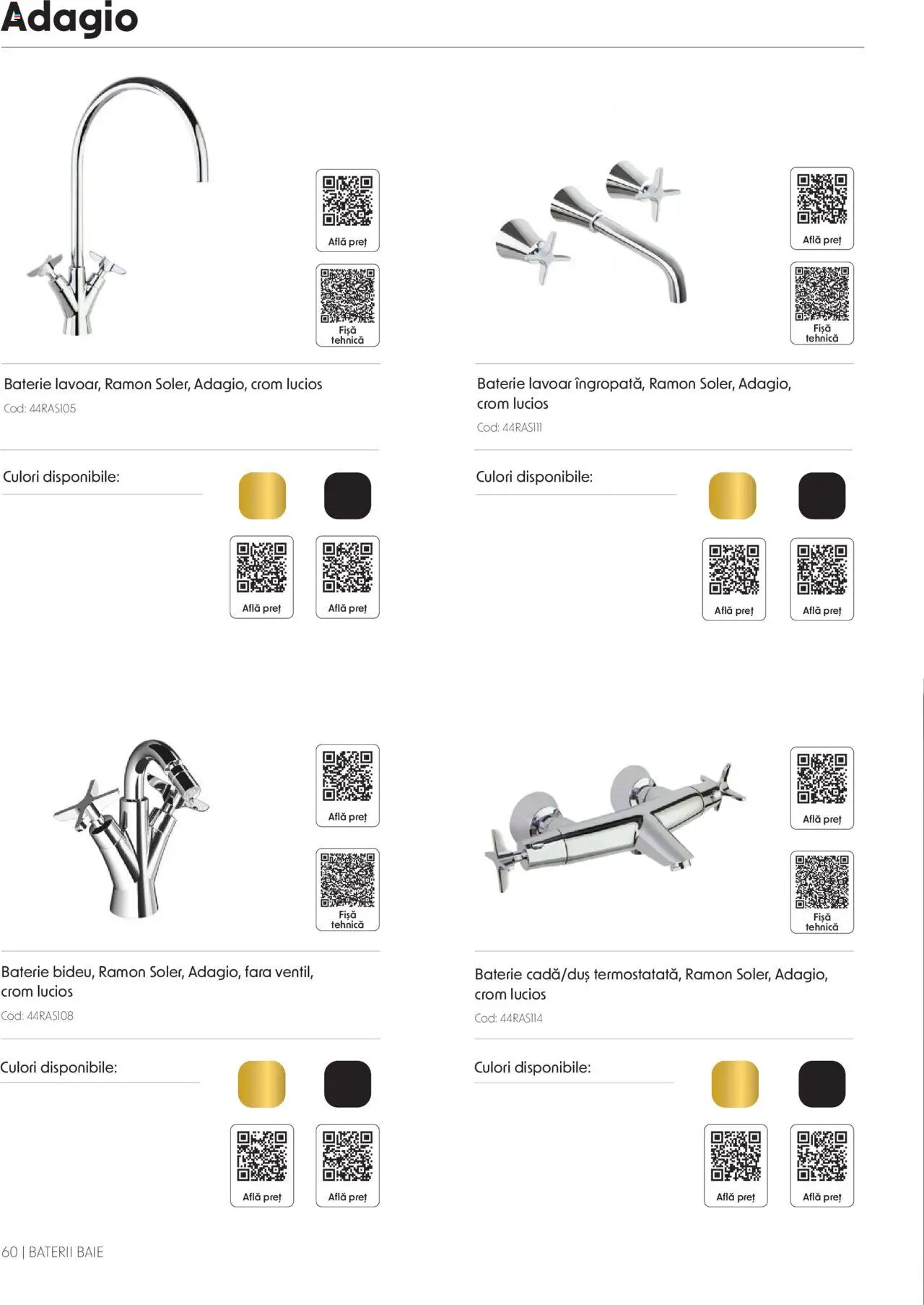 Catalog Romstal – valabil de la 25.11.2024 | Pagină: 60 | Produse: Lavoar, Baterie, Baterii