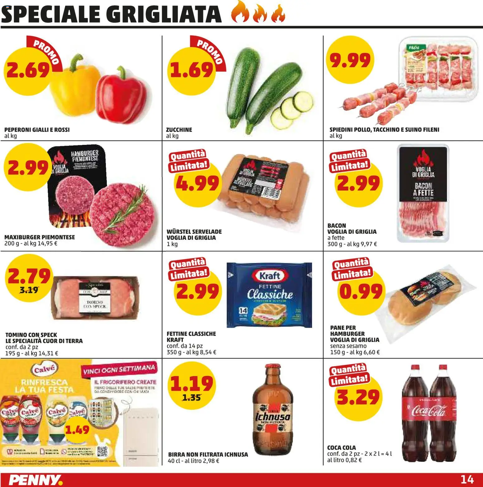 Volantino PENNY del 23.04.2026 | Pagina: 14 | Prodotti: Peperoni, Suino, Tacchino, Wurstel