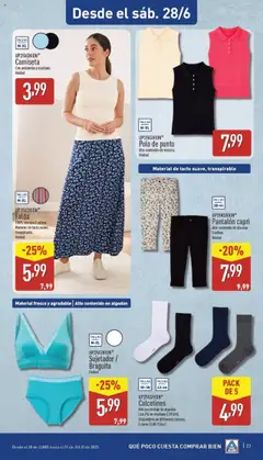 Aldi folleto Península │ válido desde el 23.06.2025 | Página: 23 | Productos: Pantalón capri