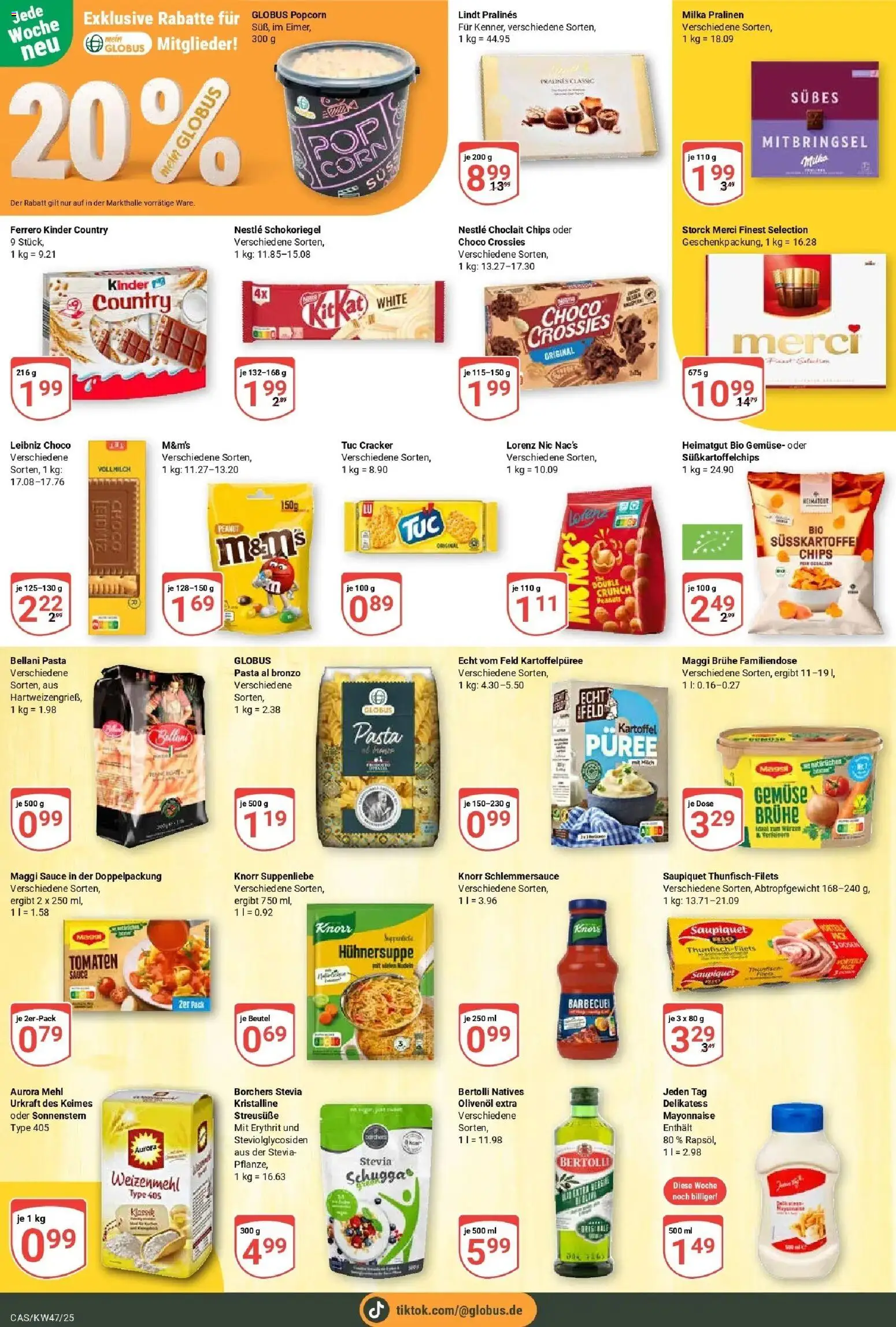 Globus prospekt Castrop-Rauxel	 – gültig ab 17.11.2025 | Seite: 14 | Produkte: Maggi, Thunfisch, Milka, Pasta