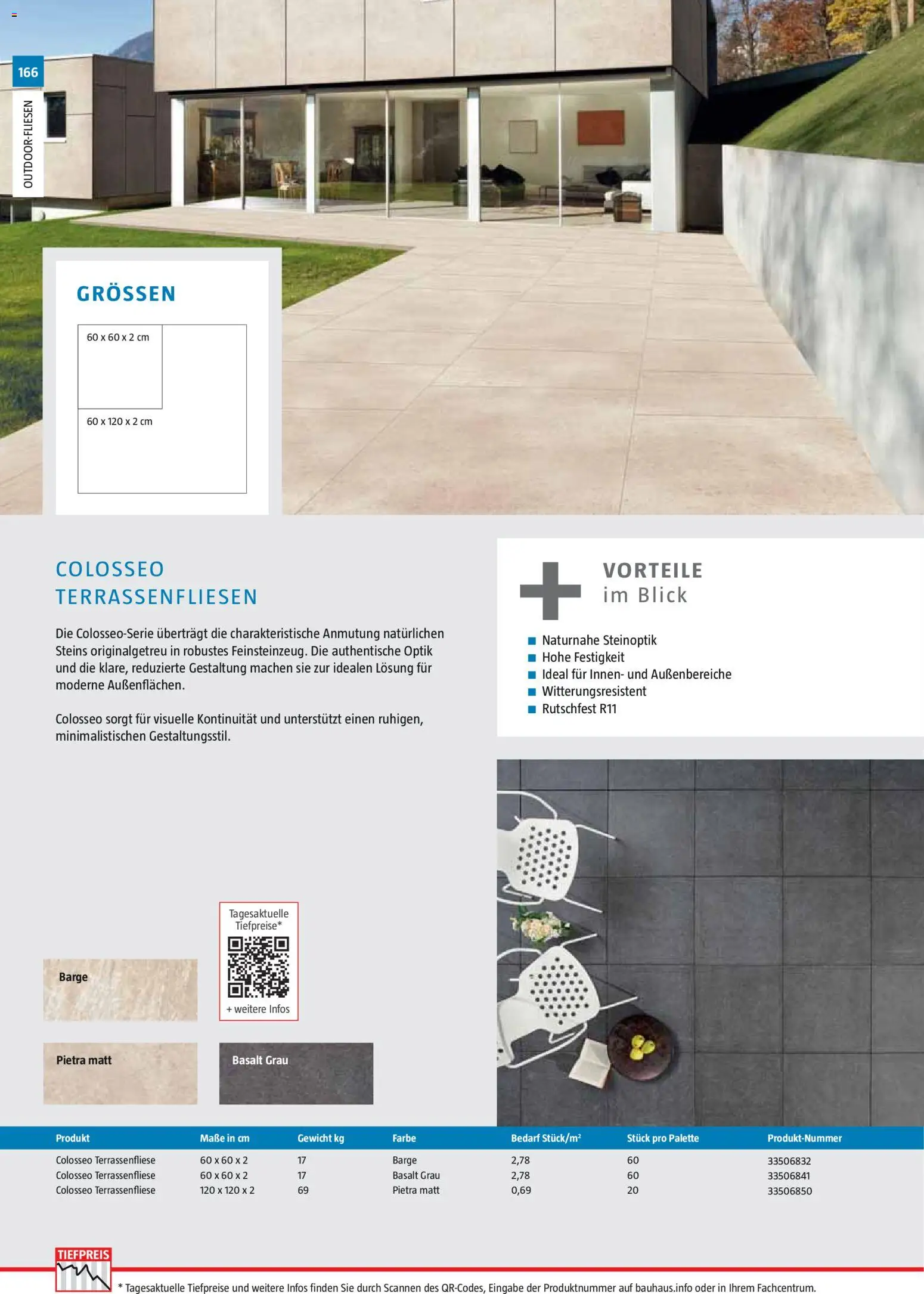 Bauhaus Gartenbaumaterialien gültig ab 01.04.2026 | Seite: 166 | Produkte: Gewicht