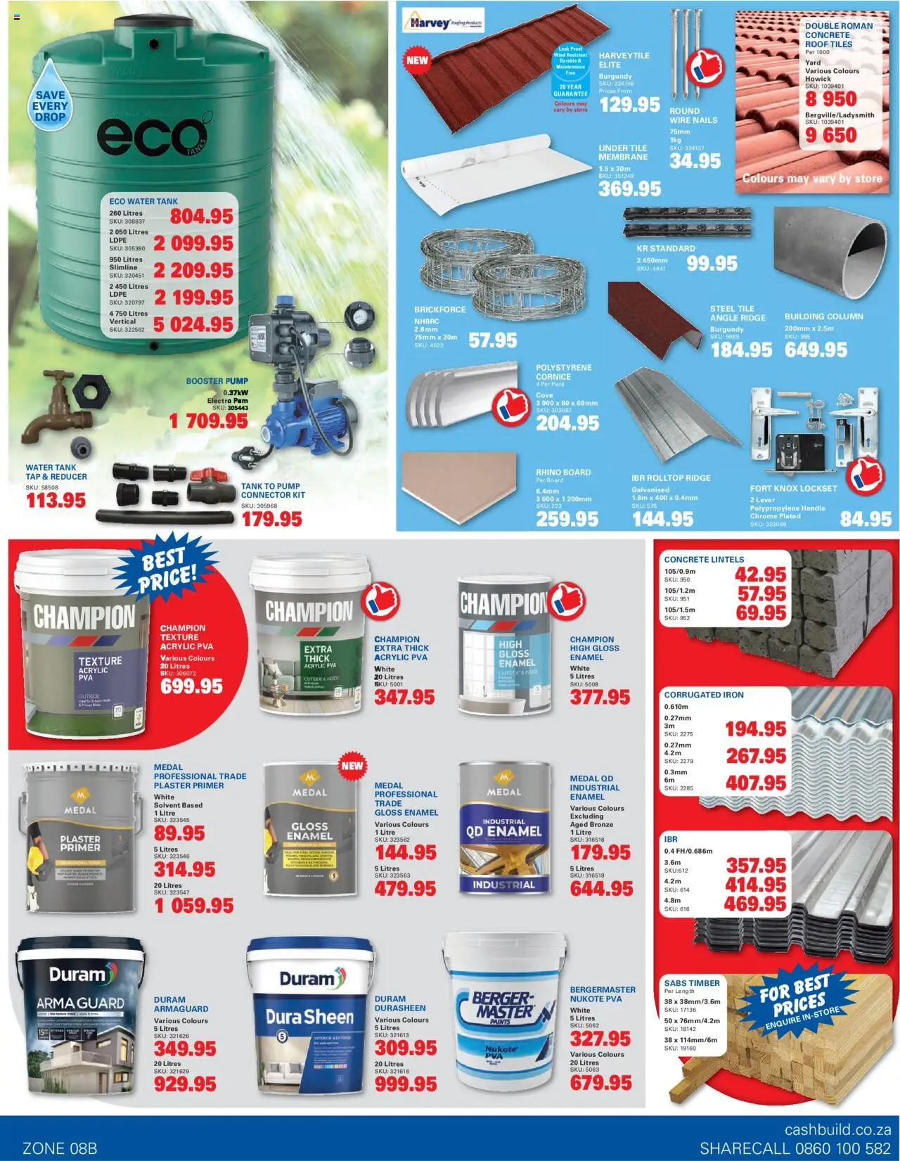 New Cashbuild catalogue – valid from 22.09.2025 | Page: 3 | Products: Connector, Iron, Plaster primer, Plaster