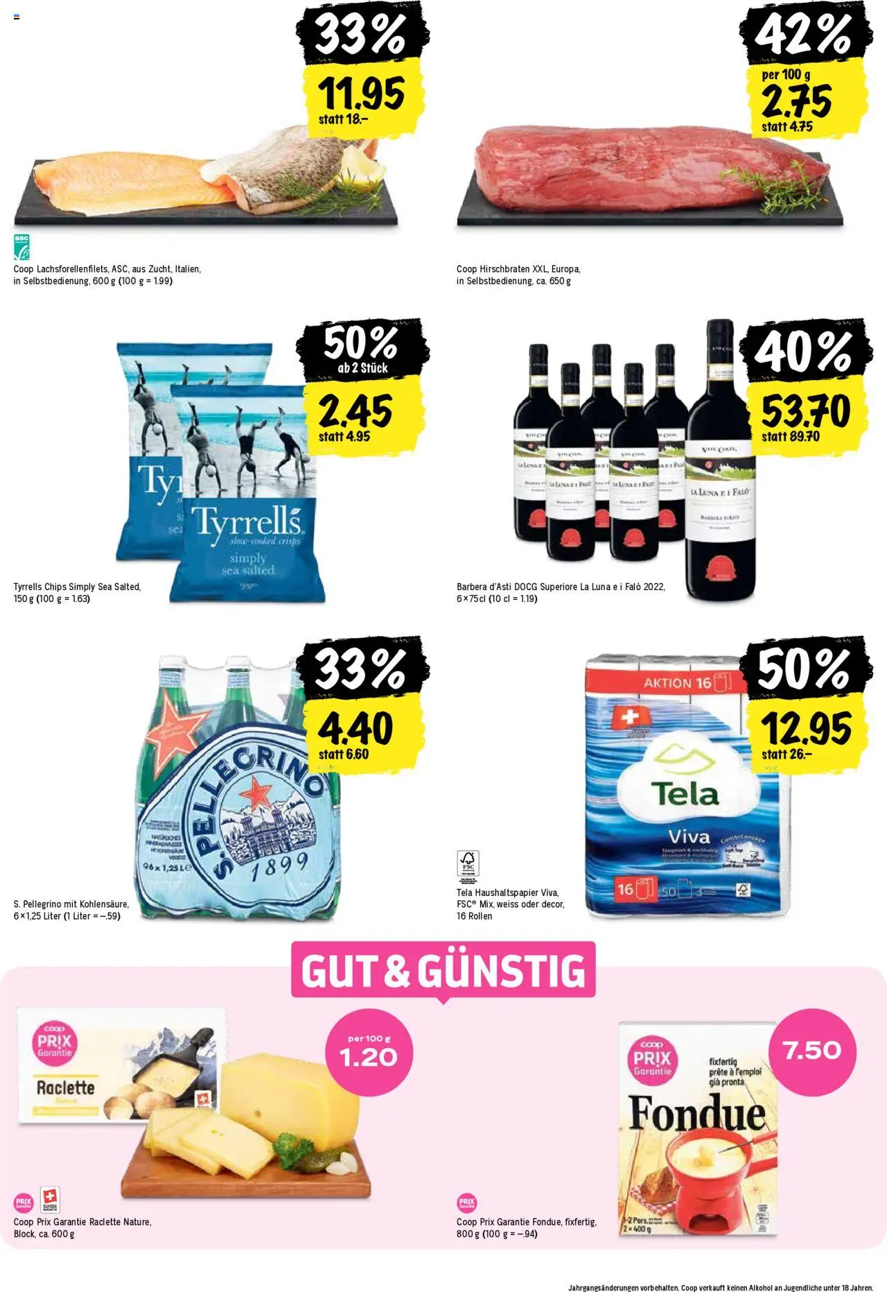 Coop Aktionen – gültig ab 09.10.2025 | Seite: 22 | Produkte: Chips, Raclette, Fondue