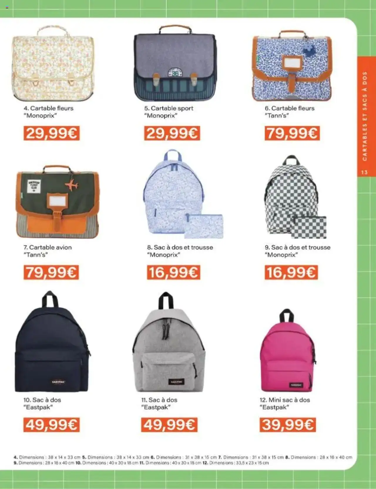  | Page: 13 | Produits: Sac, Cartable, Sac à dos