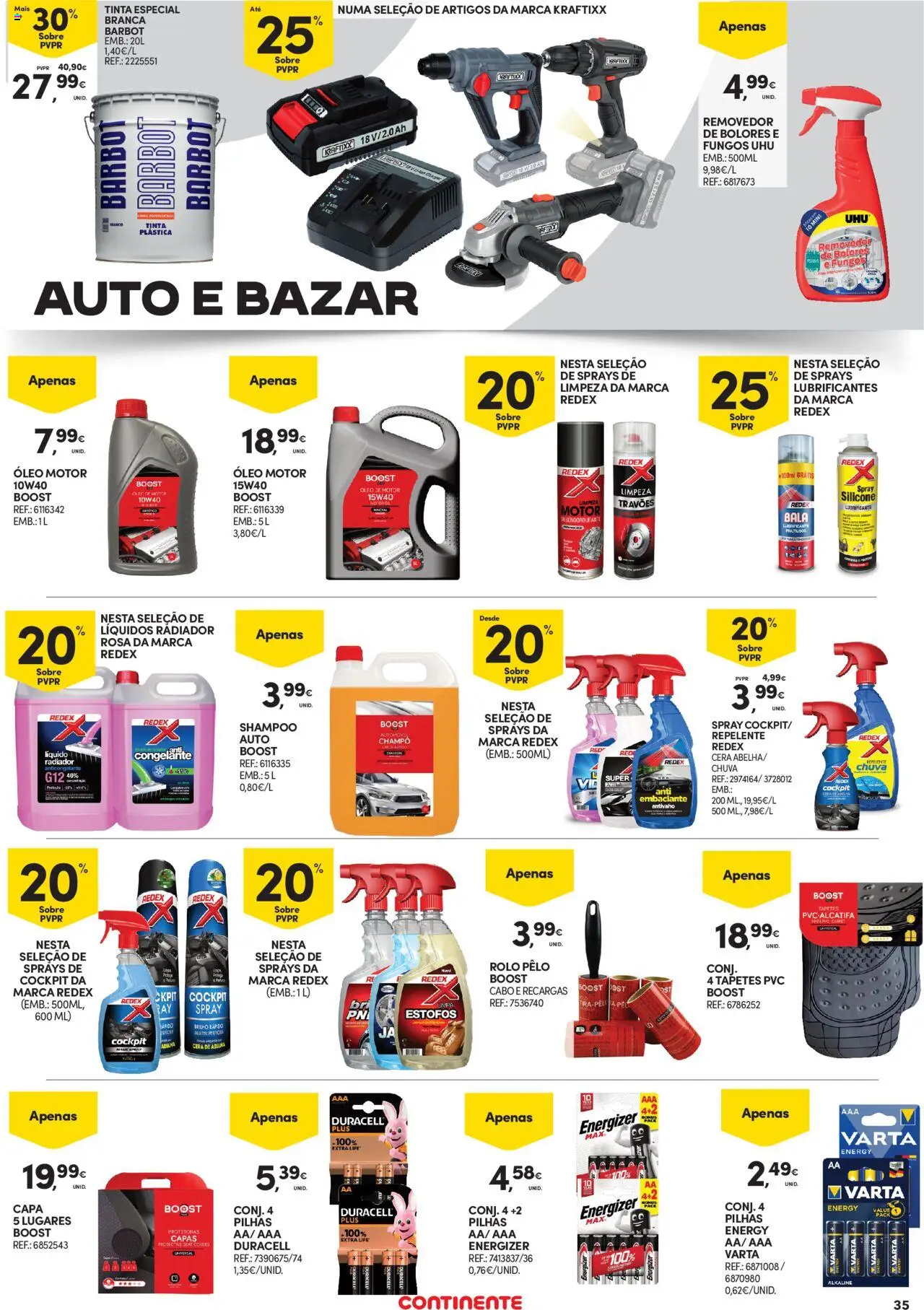 Continente - Açores: Como é bom saborear o verão │ válido de 07.08.2025 | Página: 35 | Produtos: Cabo, Shampoo, Cera, Óleo