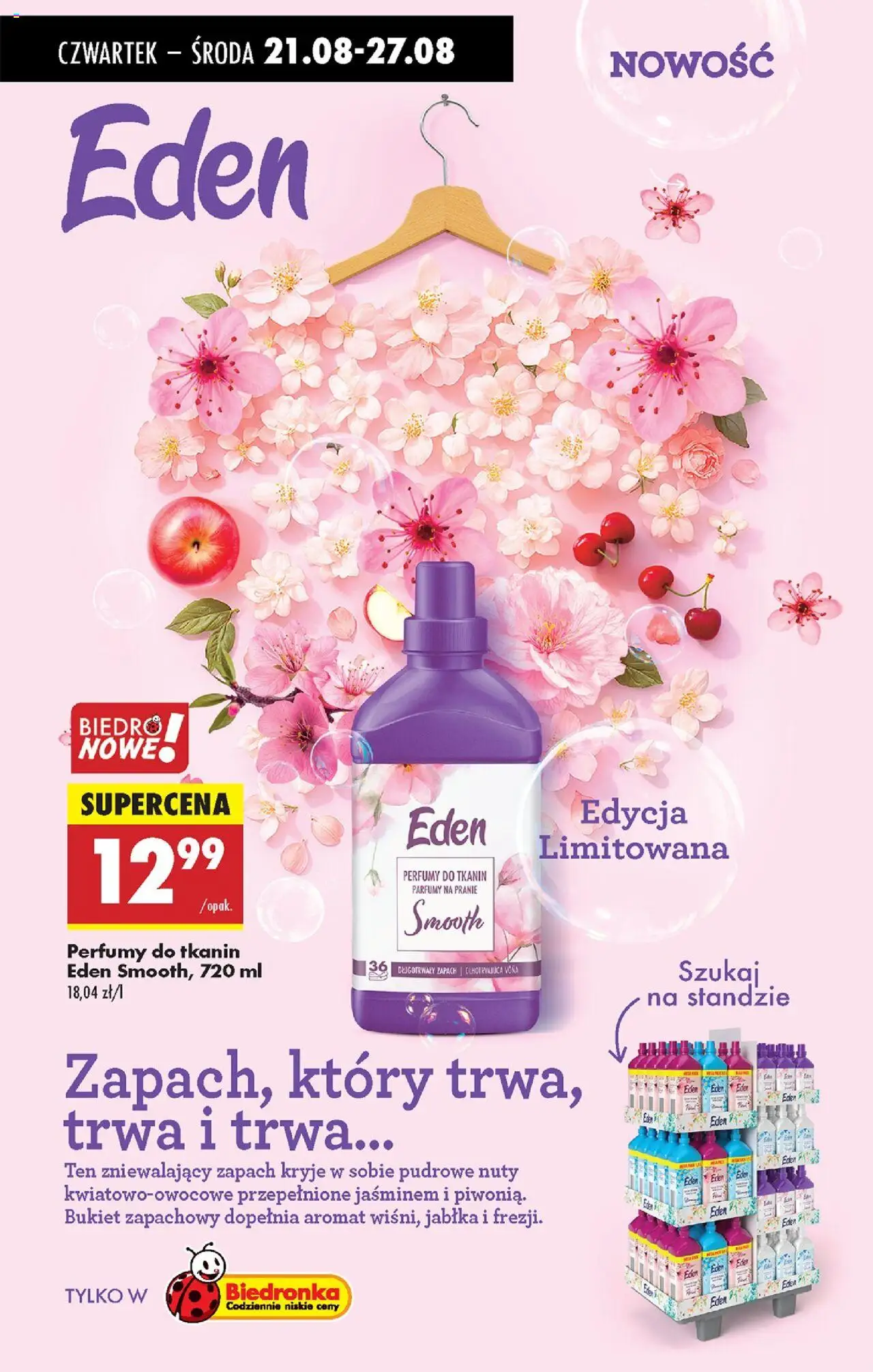 Biedronka gazetka - Oferta w tym tygodniu od 21.08.2025 | Strona: 57 | Produkty: Perfumy, Zapach, Jabłka