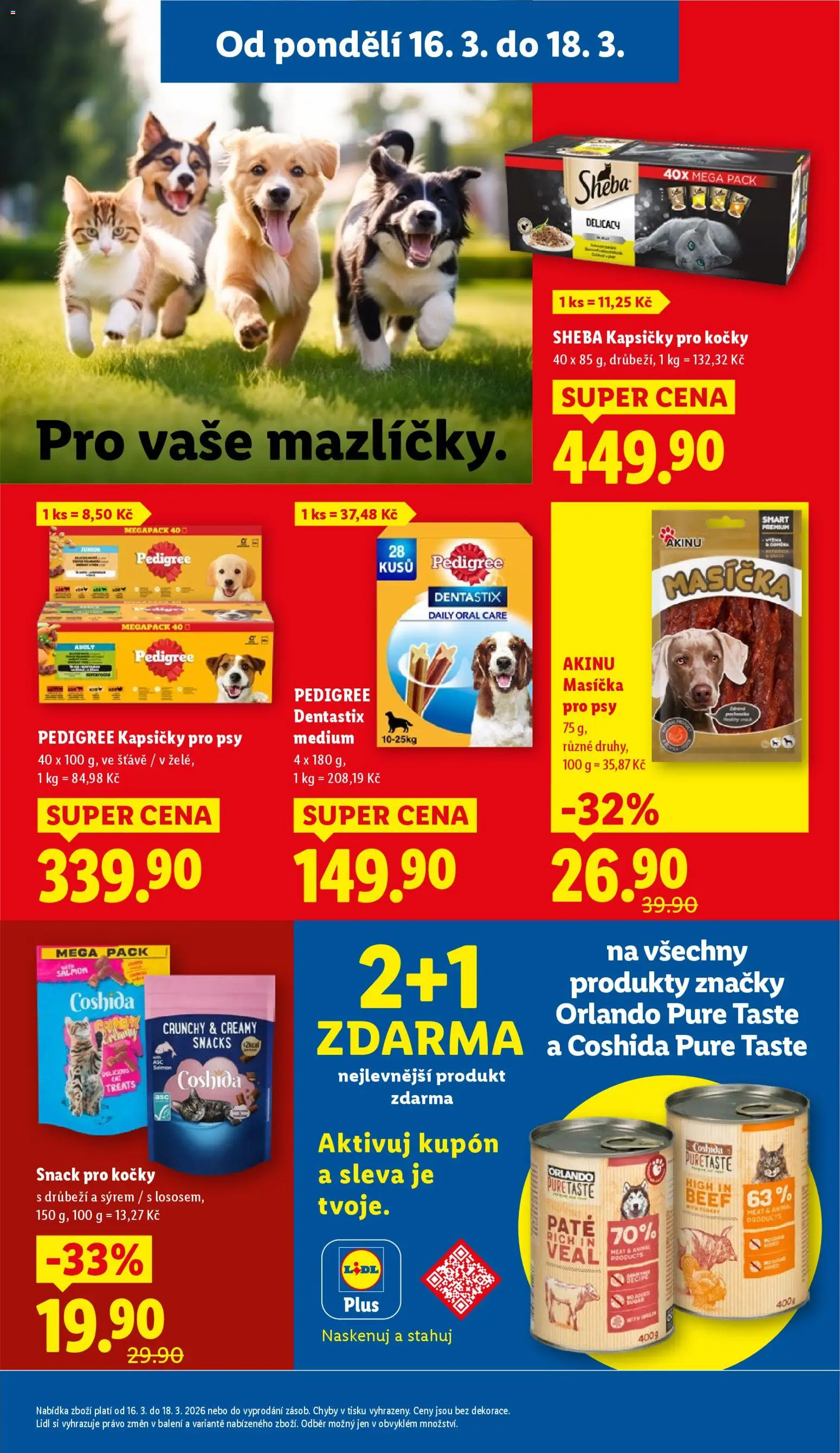 Lidl leták od 16.03.2026 | Strana: 27 | Produkty: Kapsičky pro kočky Sheba, Pedigree, Pedigree kapsičky, Sheba