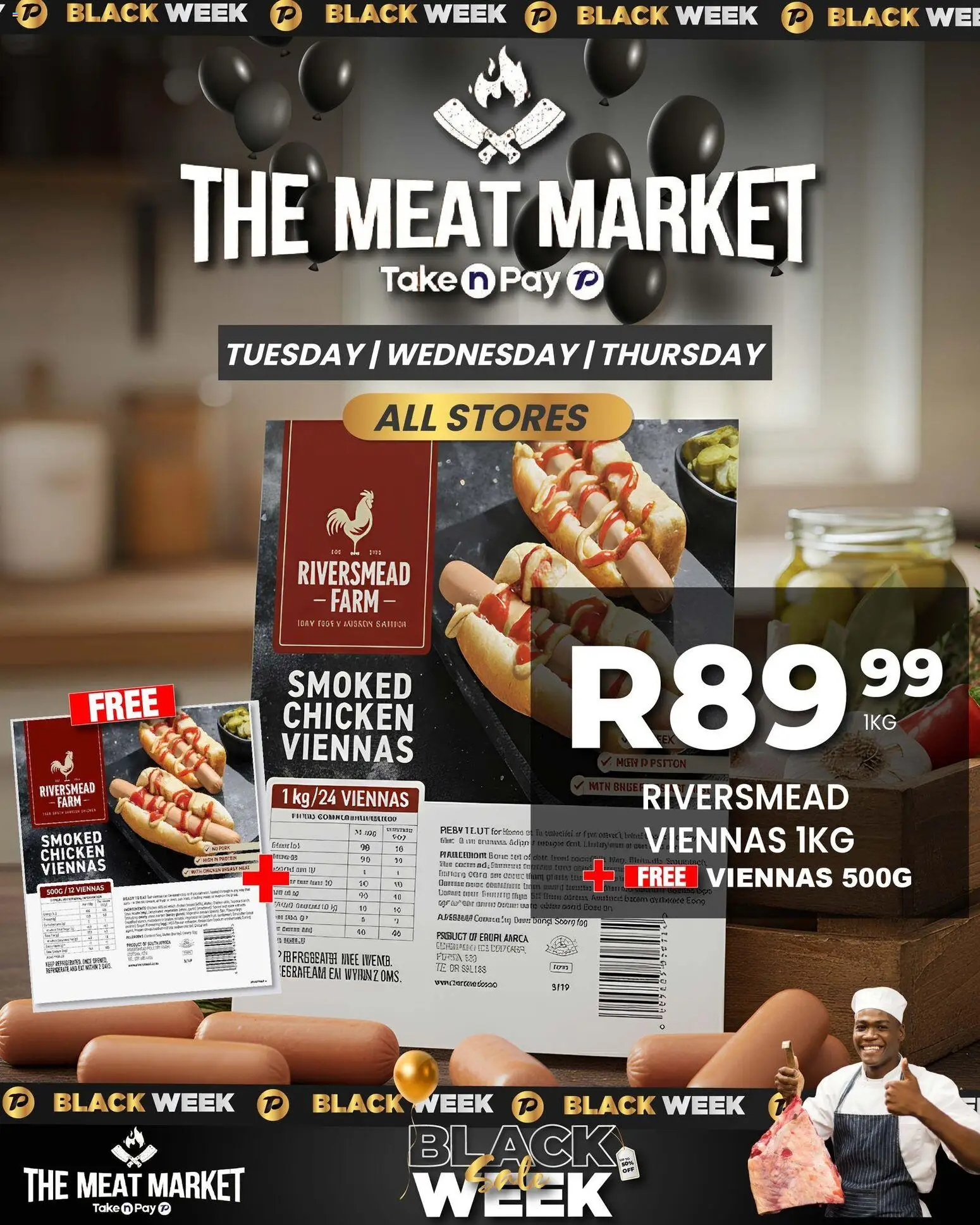 New Take n Pay catalogue – valid from 25.11.2025 | Page: 4 | Products: Detergente líquido, Chicken, Pork