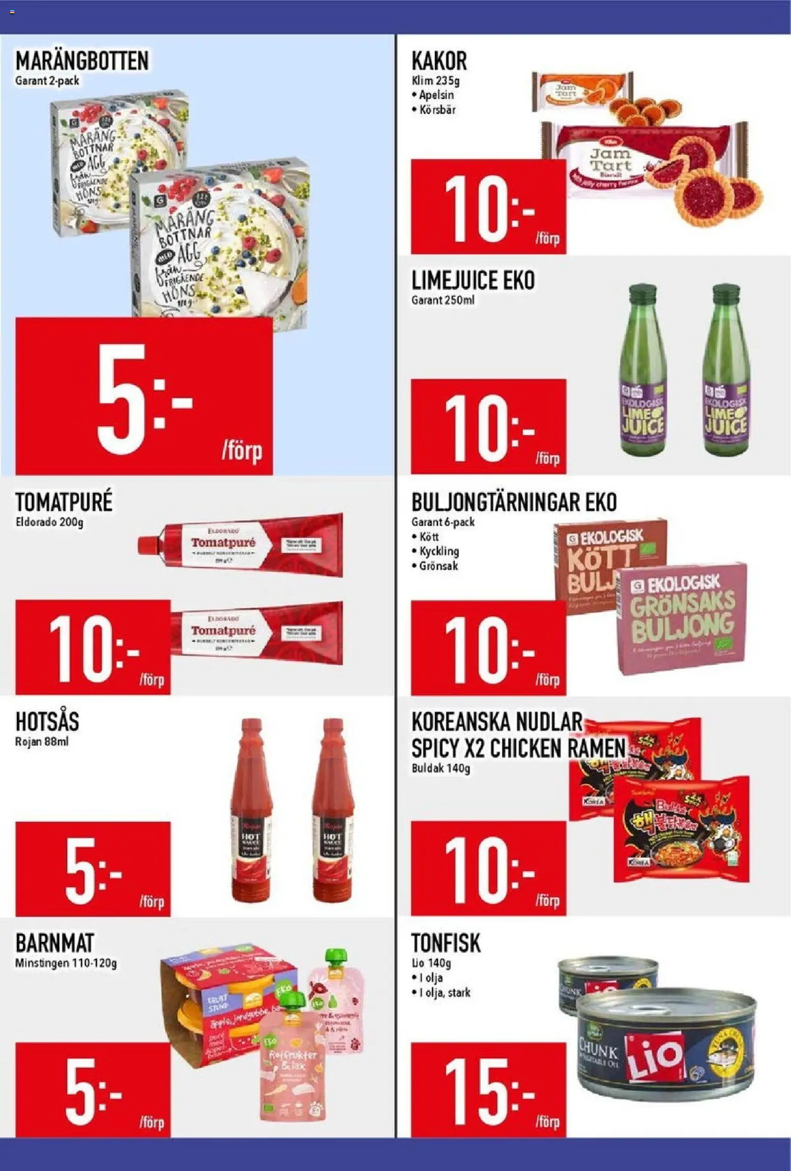 Matdax reklamblad aktuell från 02.08.2026 | Sida: 15 | Produkter: Tomatpure, Juice, Körsbär, Apelsin