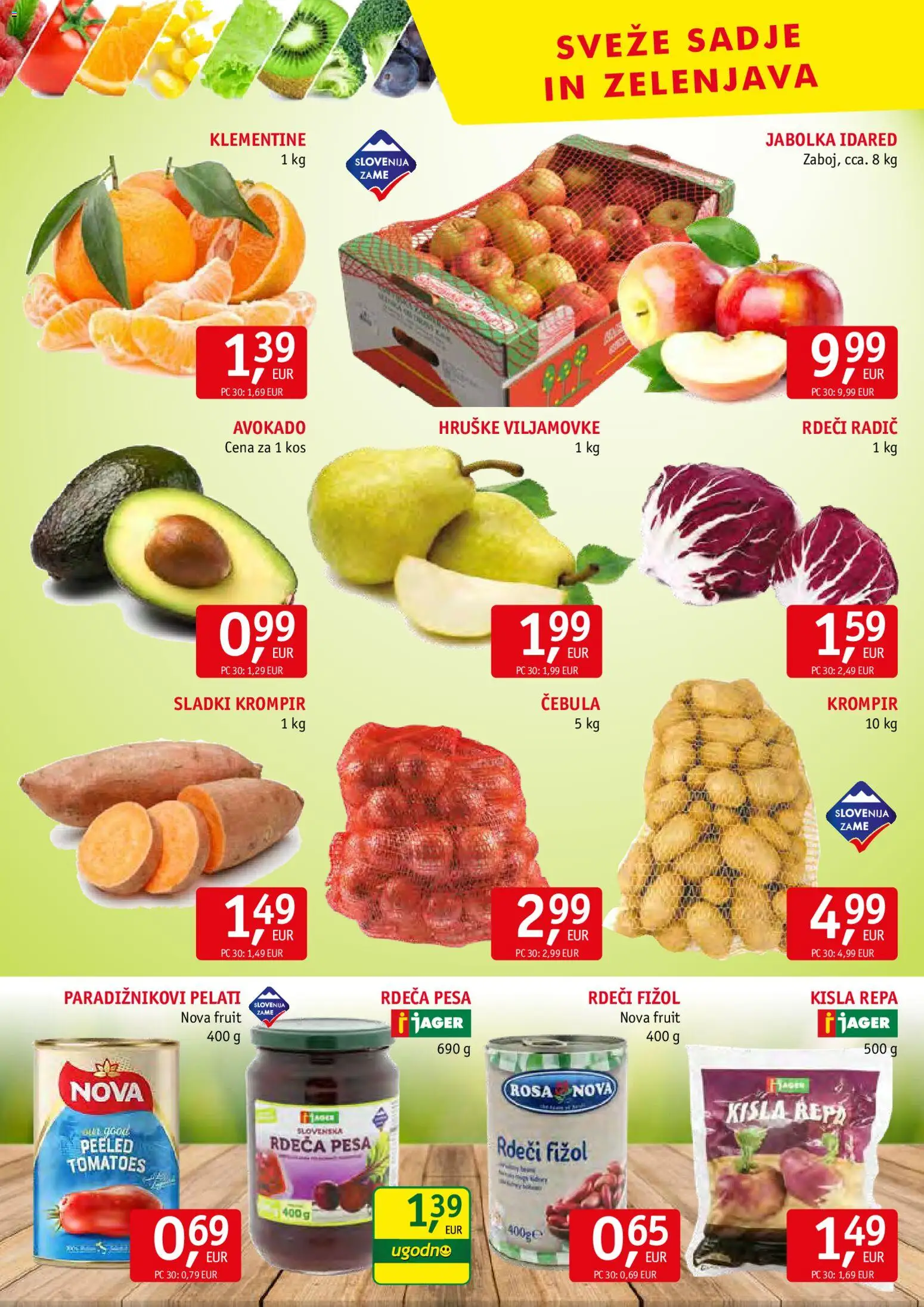 Novi Jager katalog ponudbe – veljaven od 19.11.2025 | Stran: 8 | Izdelki: Krompir, Sadje, Pesa, Hruške