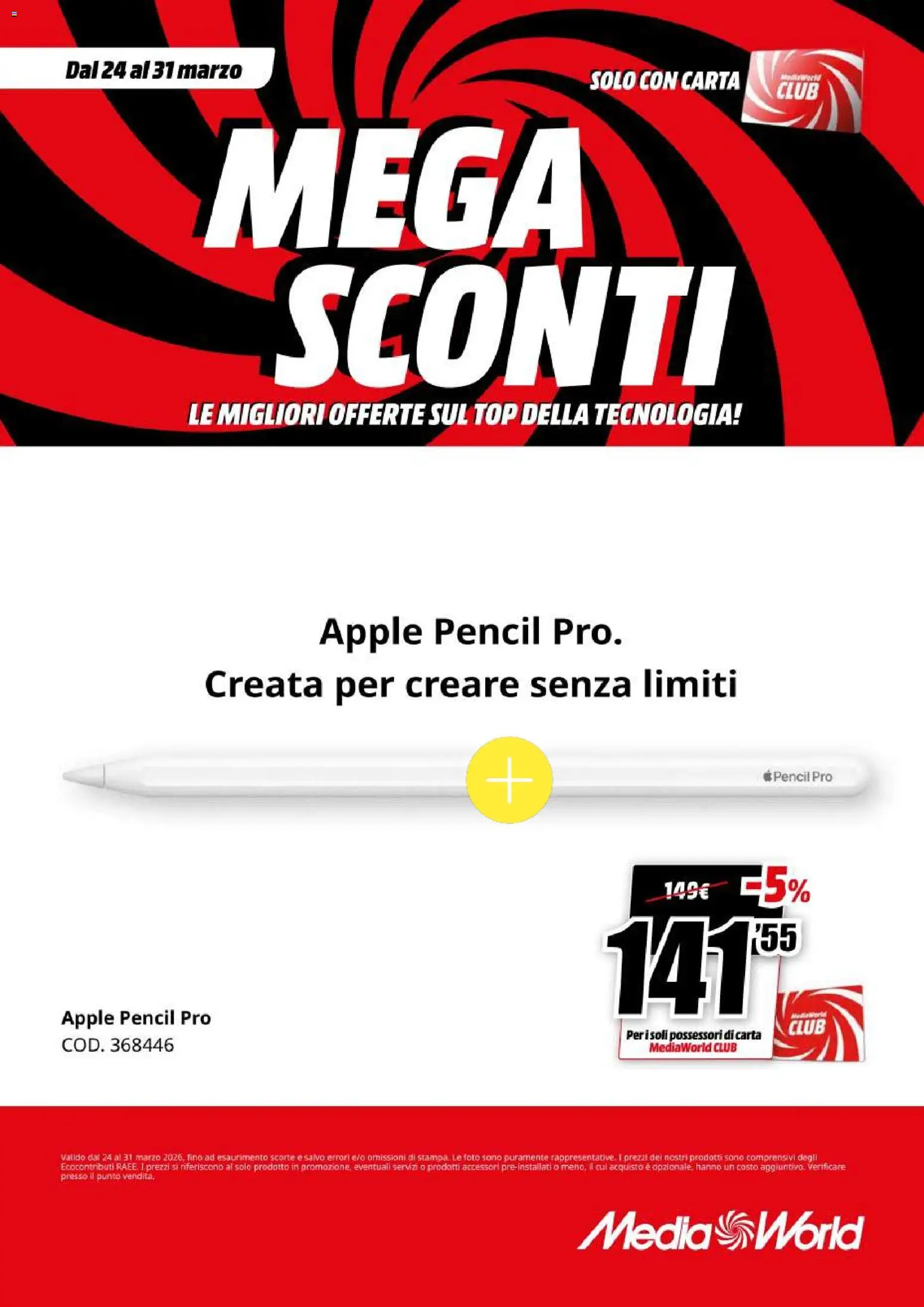 Volantino Media World del 24.03.2026 | Pagina: 31 | Prodotti: Top