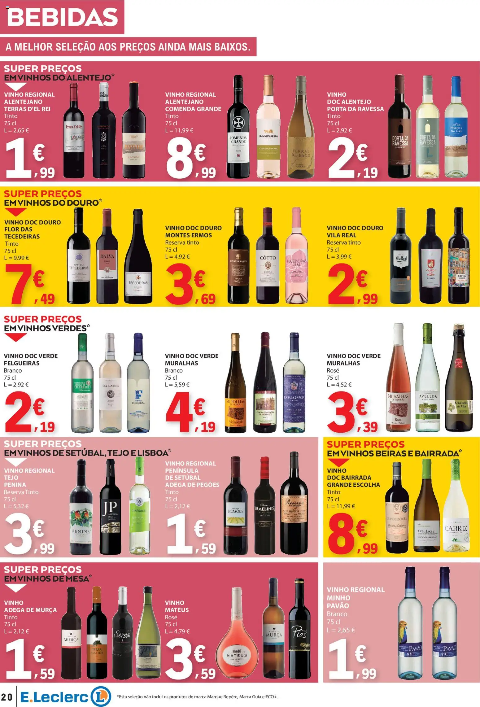 E.Leclerc folheto │ válido de 26.02.2026 | Página: 20 | Produtos: Porta, Mesa, Vinho