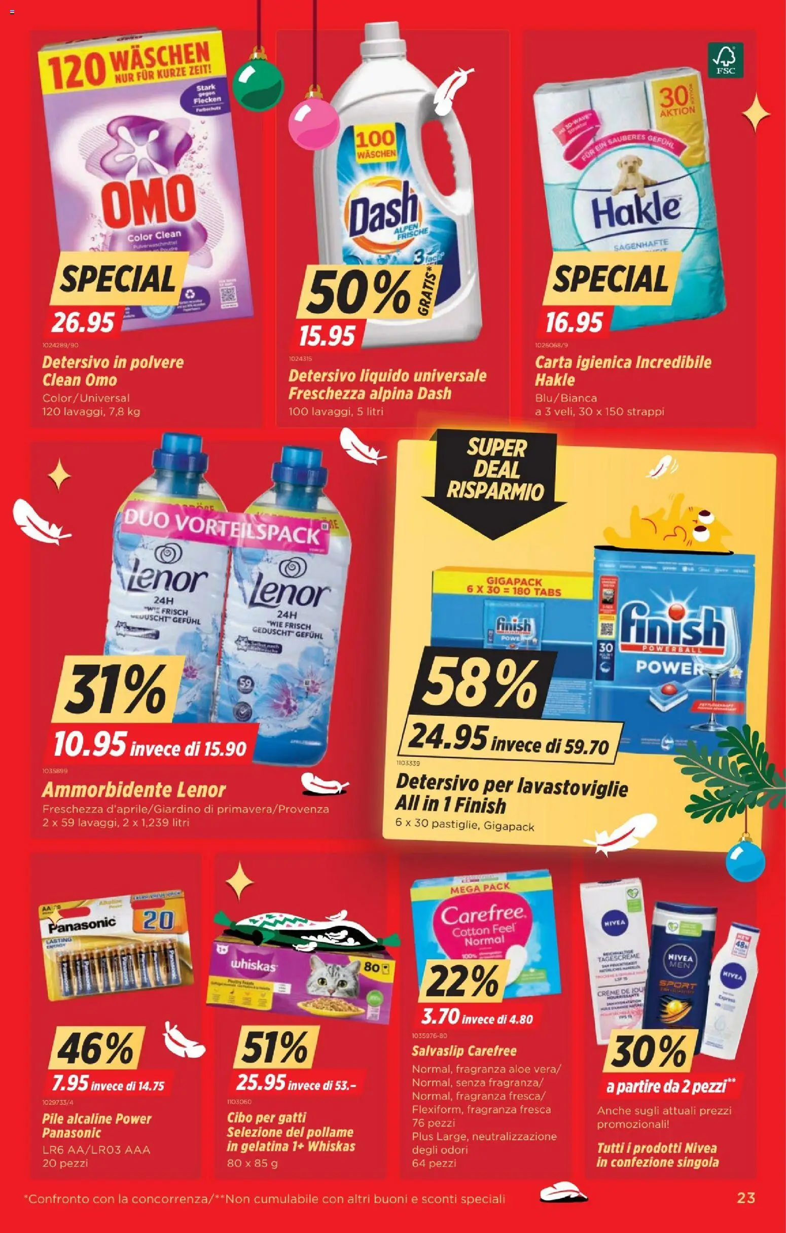 Denner Aktionen IT – gültig ab 18.11.2025 | Seite: 23 | Produkte: Tagescreme, Creme, Panasonic