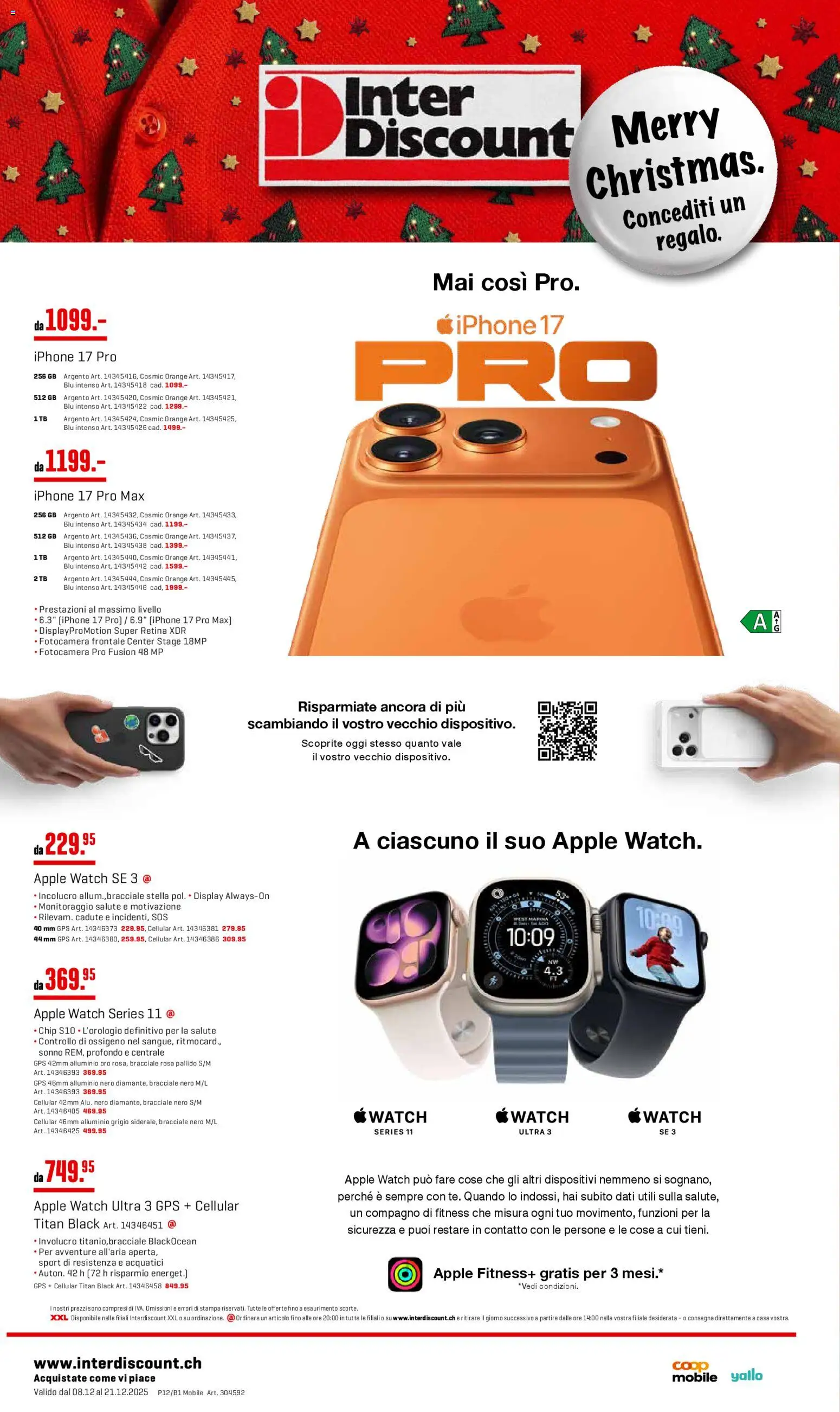 Interdiscount Aktionen Mobile IT – gültig ab 08.12.2025 | Seite: 8 | Produkte: Apple, Iphone, Apple Watch