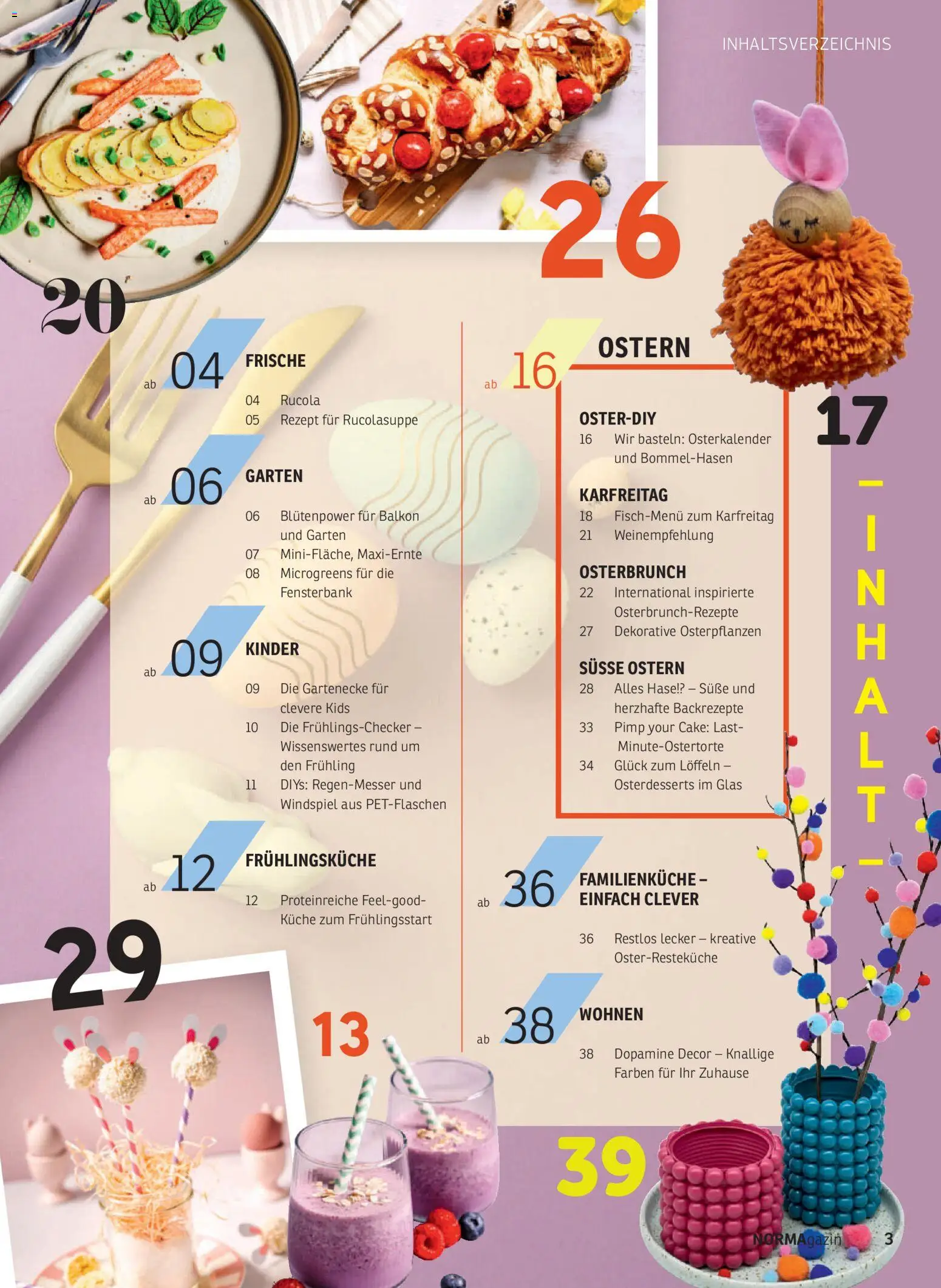 Norma NORMAgazin März/April 2026 – gültig ab 01.03.2026 | Seite: 3 | Produkte: Rucola, Küche