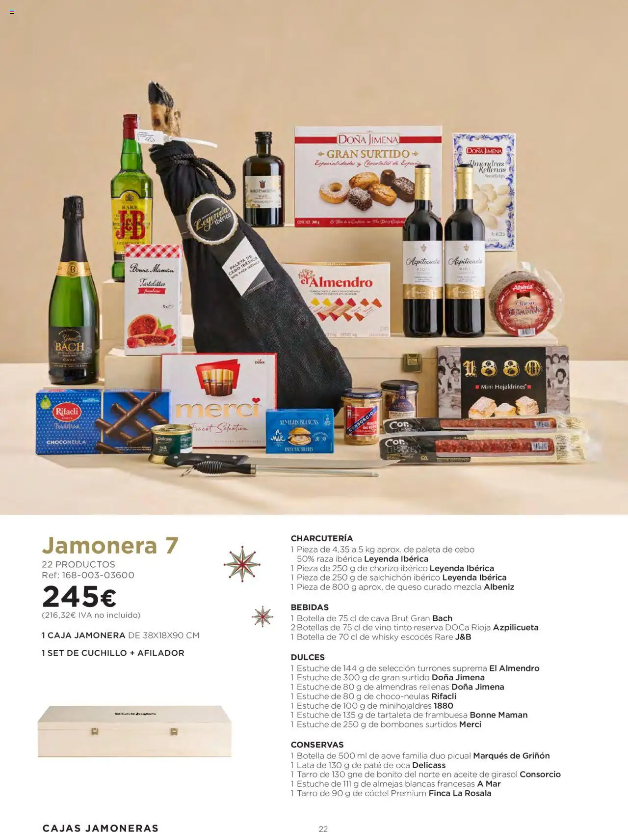 El Corte Inglés ofertas │ válido desde el 06.10.2025 | Página: 22 | Productos: Aceite, Vino, Aceite de girasol, Caja