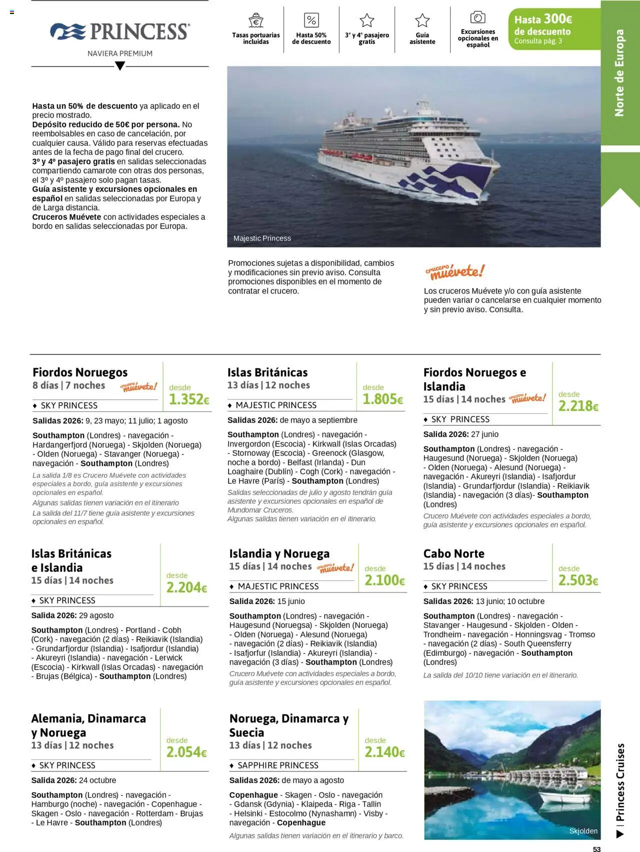 Viajes El Corte Inglés - Crucero Fantástico │ válido desde el 16.09.2025 | Página: 53 | Productos: Navegación