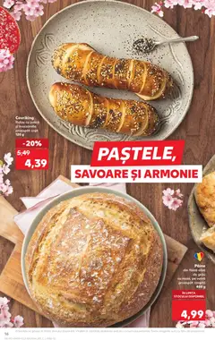 Ofertele Kaufland valabile de la 01.04.2026 | Pagină: 16 | Produse: Mozzarella, Pâine, Șuncă, Făină