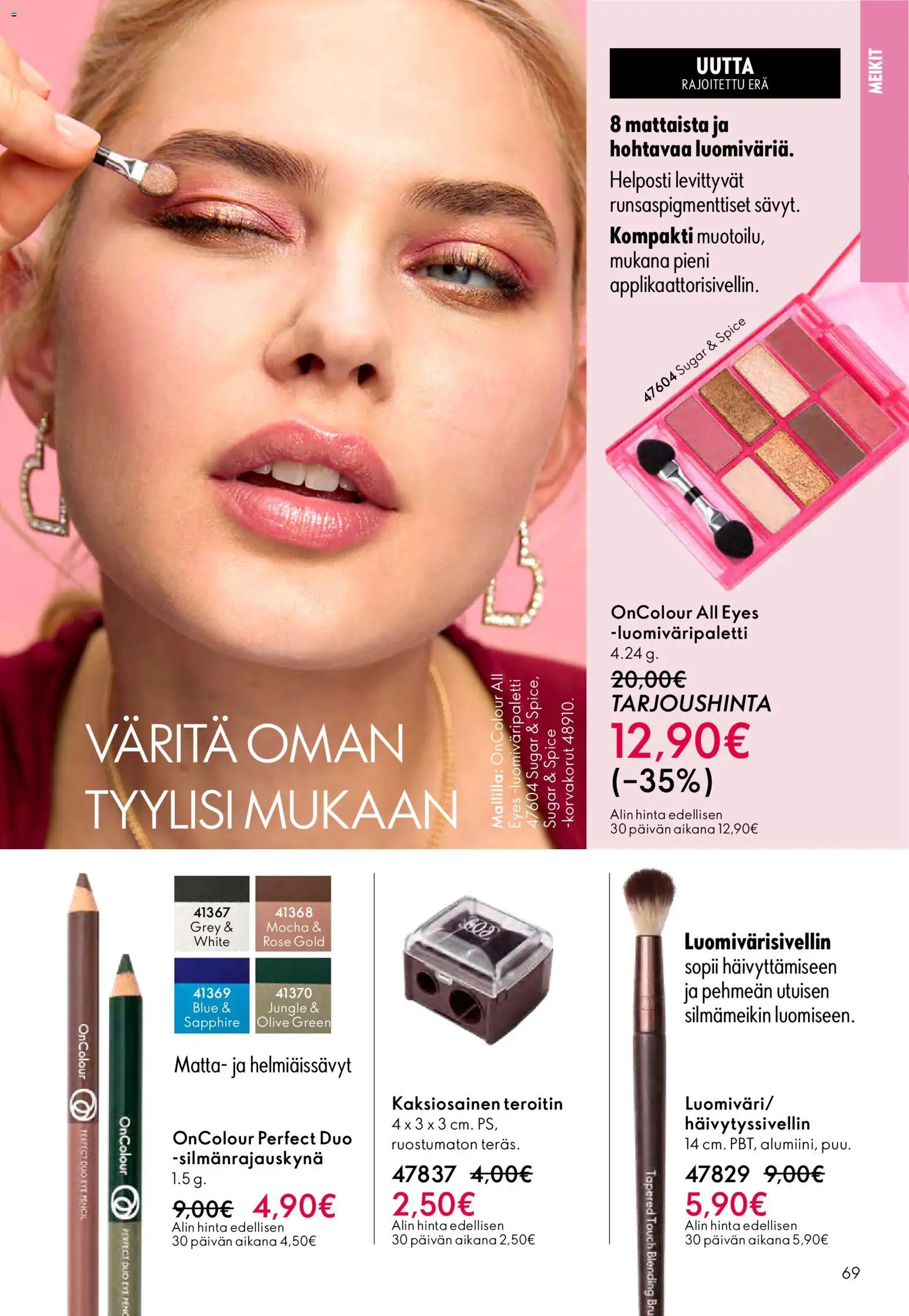 Oriflame - Esite 03 – voimassa 18.02.2026 alkaen | Sivu: 69 | Tuotteet: Teroitin, Korvakorut
