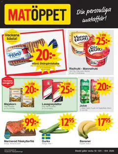 Matöppet erbjudanden - Förhandsvisning av reklamblad från butik Matöppet aktuell från 13.04.2026