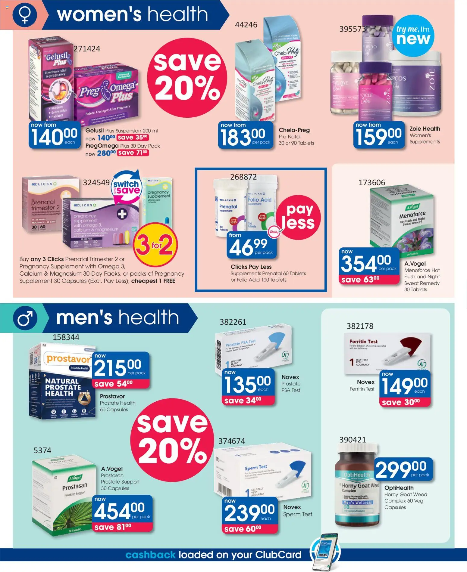 New Clicks catalogue – valid from 23.10.2025 | Page: 18 | Products: Switch, Supplements
