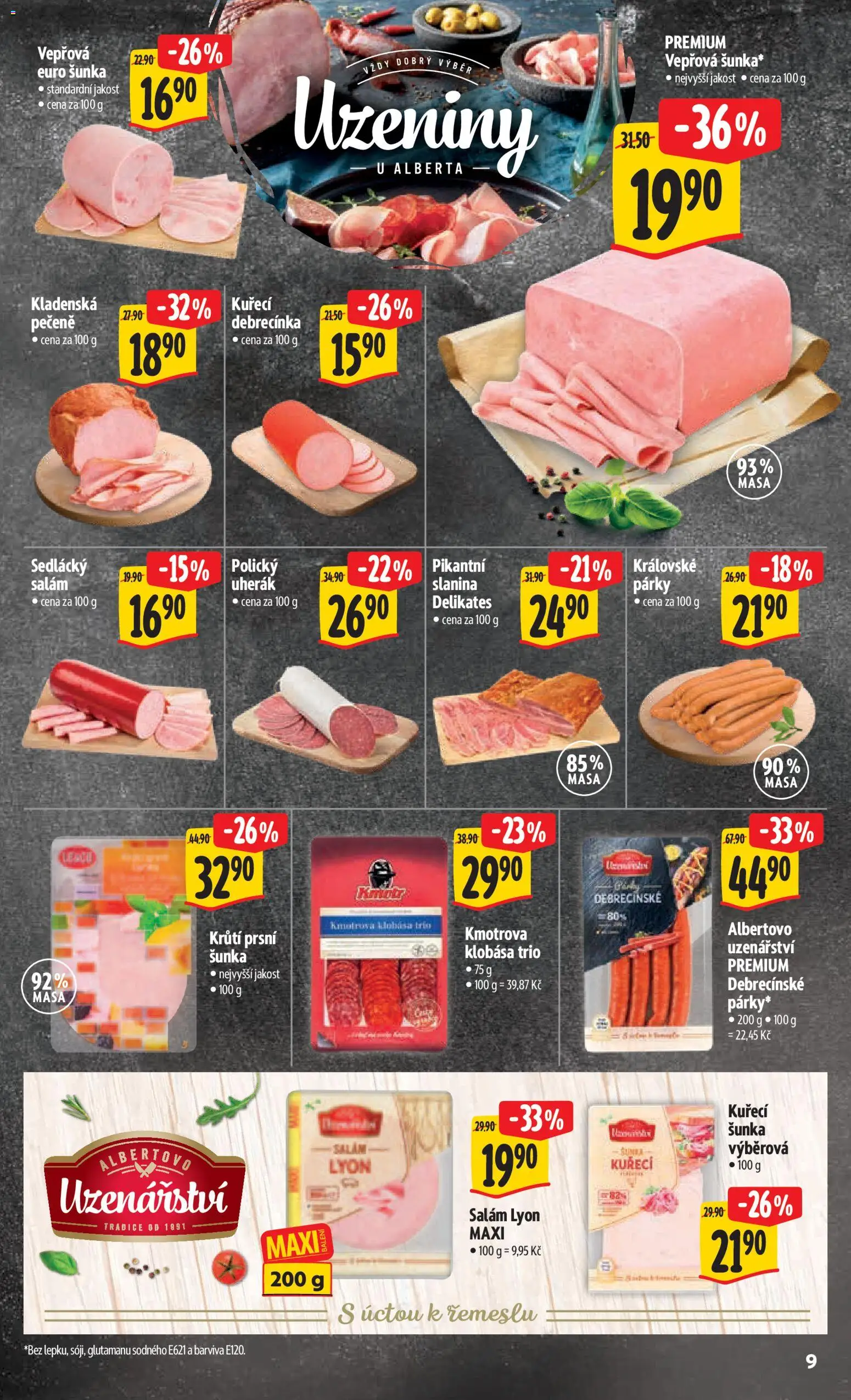 Albert leták - Hypermarket - Harfa od 15.04.2026 | Strana: 17 | Produkty: Uherák, Salám, Uzeniny, Slanina