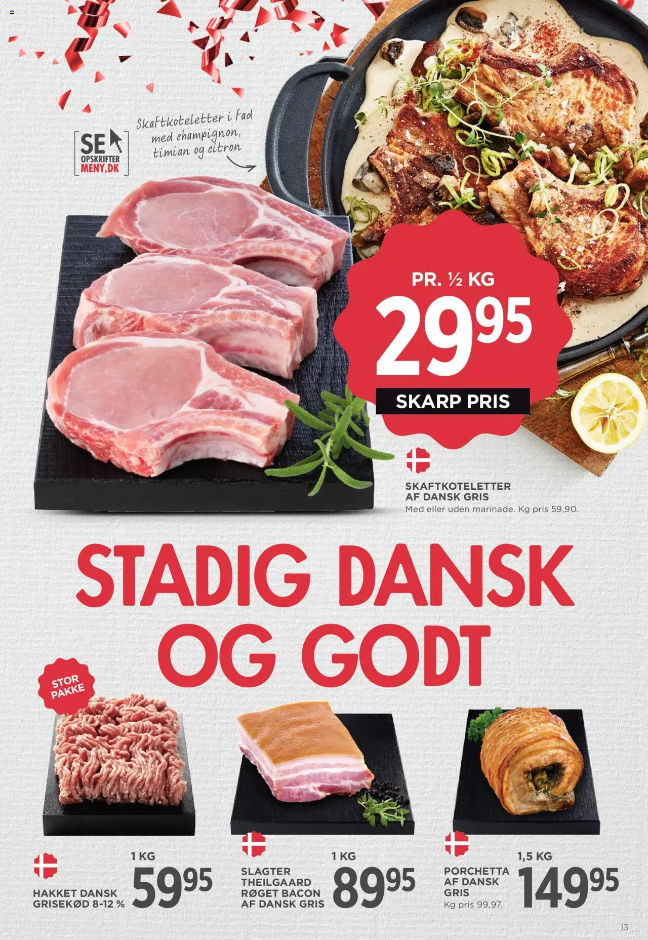 Meny tilbudsavis – gyldig fra 19.09.2025 | Side: 19 | Produkter: Bacon, Timian