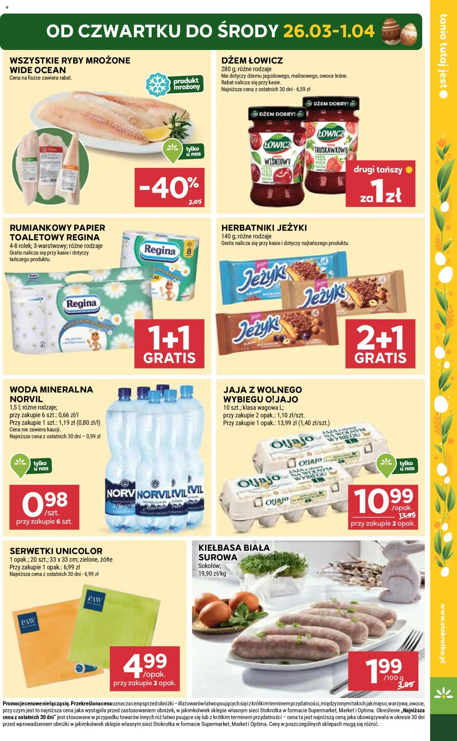 Stokrotka gazetka - Market od 26.03.2026 | Strona: 5 | Produkty: Stokrotka, Ryby, Owoce, Jaja