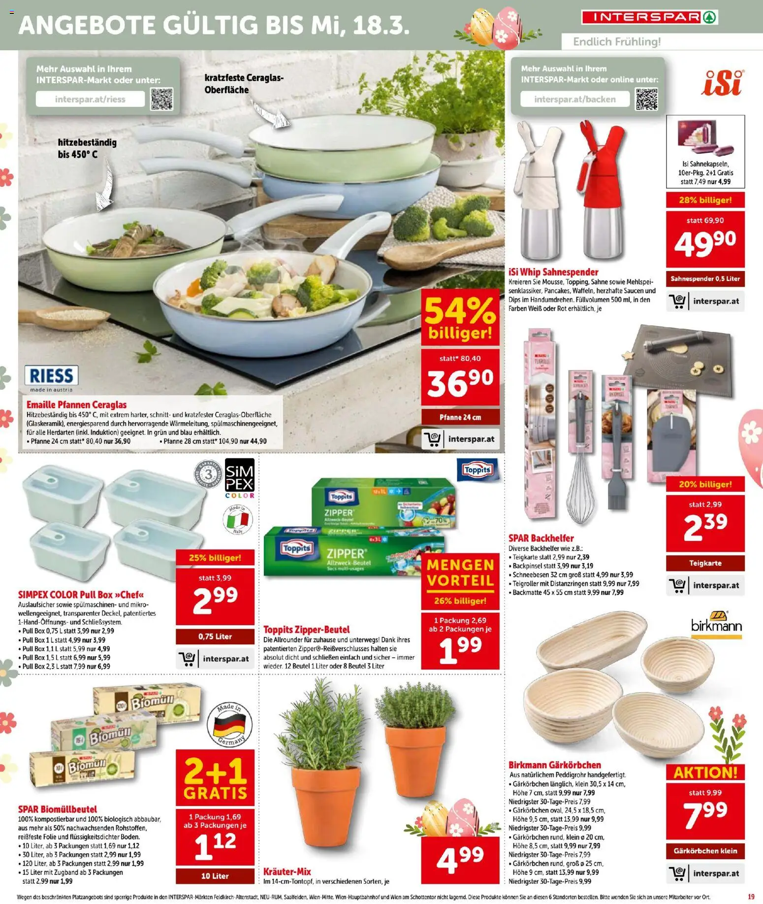 Interspar Flugblatt gültig ab 26.02.2026 | Seite: 19 | Produkte: Sahne, Box