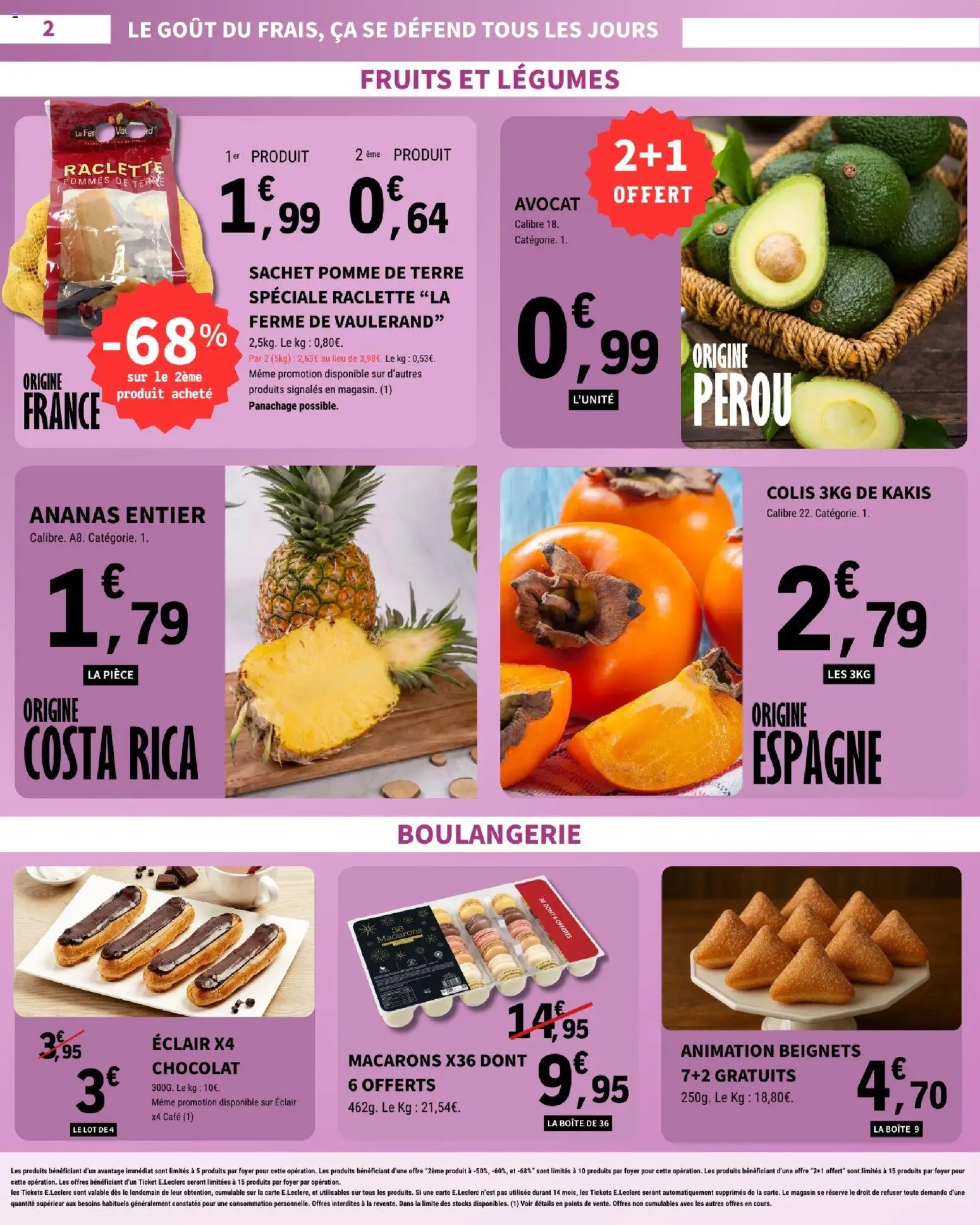 {H1} | Page: 2 | Produits: Pomme, Pomme de terre, Raclette, Ananas
